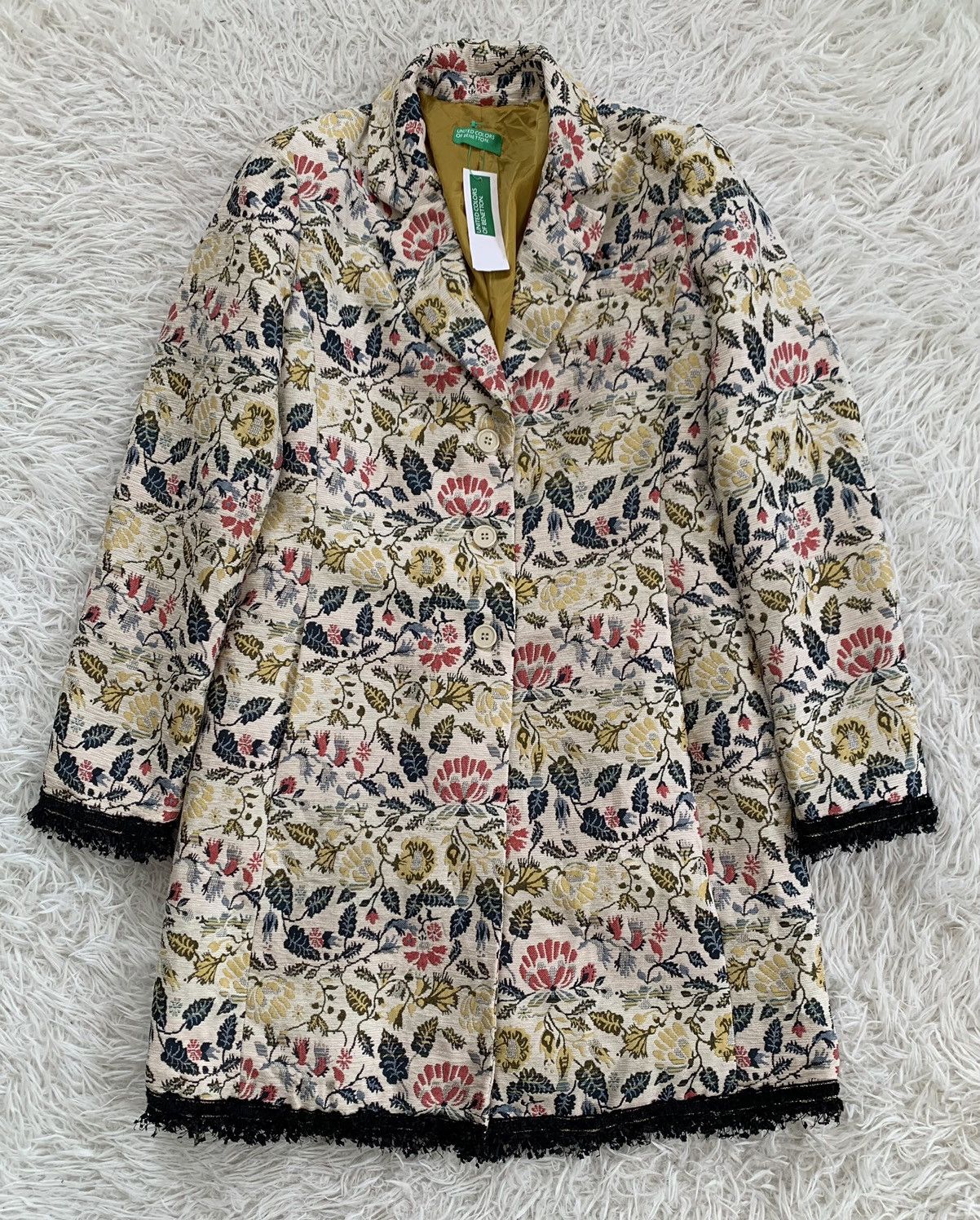 United Colors Of Benetton Cozy Flowers Art United Colors Of Benetton Jacket Size M / US 6-8 / IT 42-44 - 1 Thumbnail