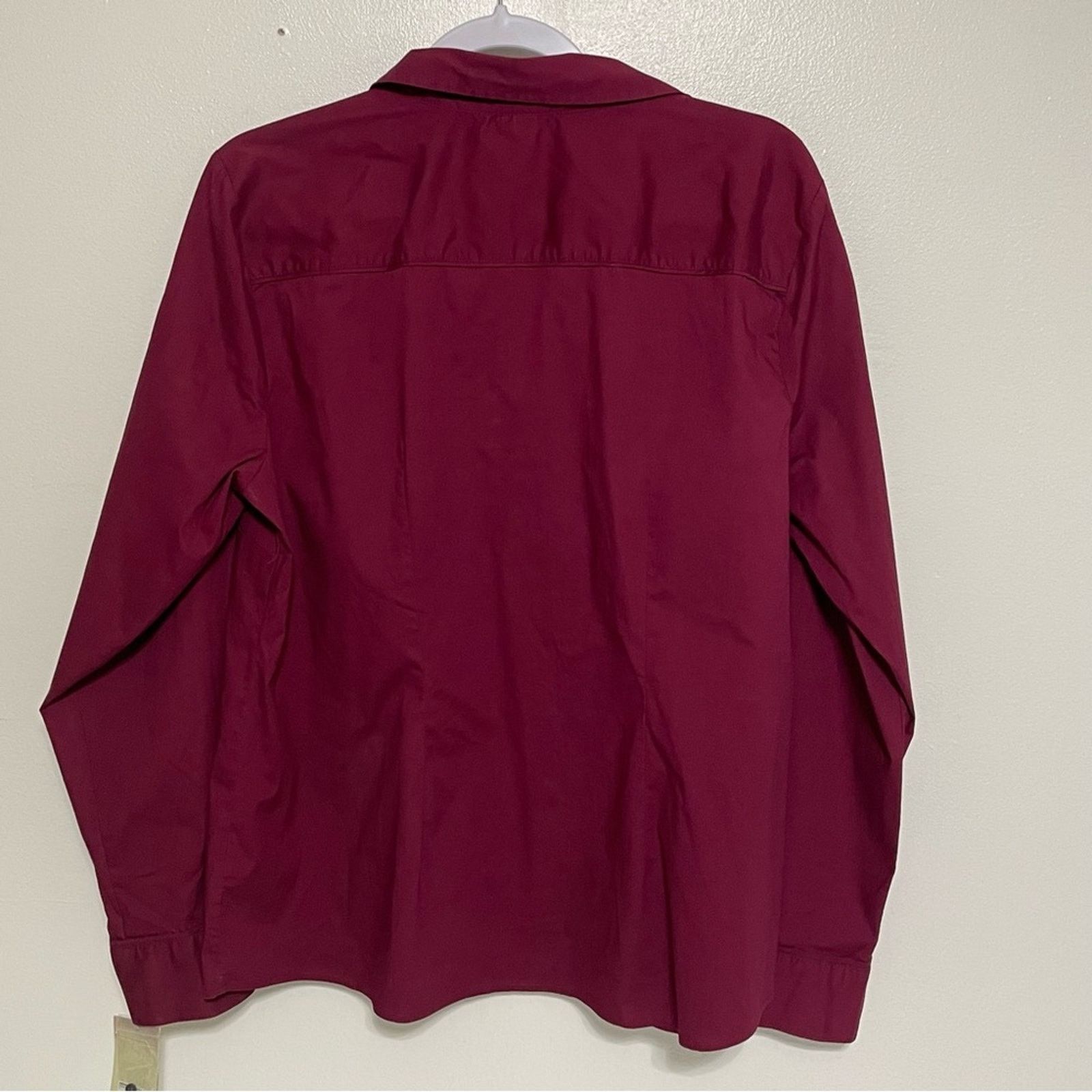 Sonoma SONOMA Wine Colored Long Sleeve Button Up Shirt Size XL NWT Size XL / US 12-14 / IT 48-50 - 10 Thumbnail