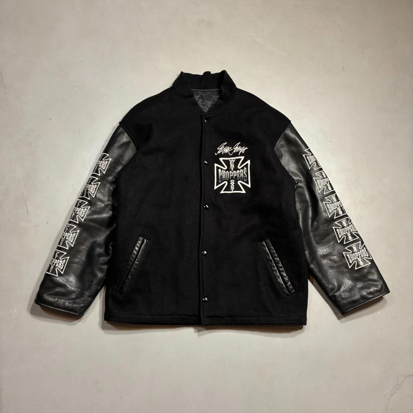 West Coast Choppers Vintage West Coast Choppers Wool & Leather Moto Jacket Size US M / EU 48-50 / 2 - 3 Thumbnail