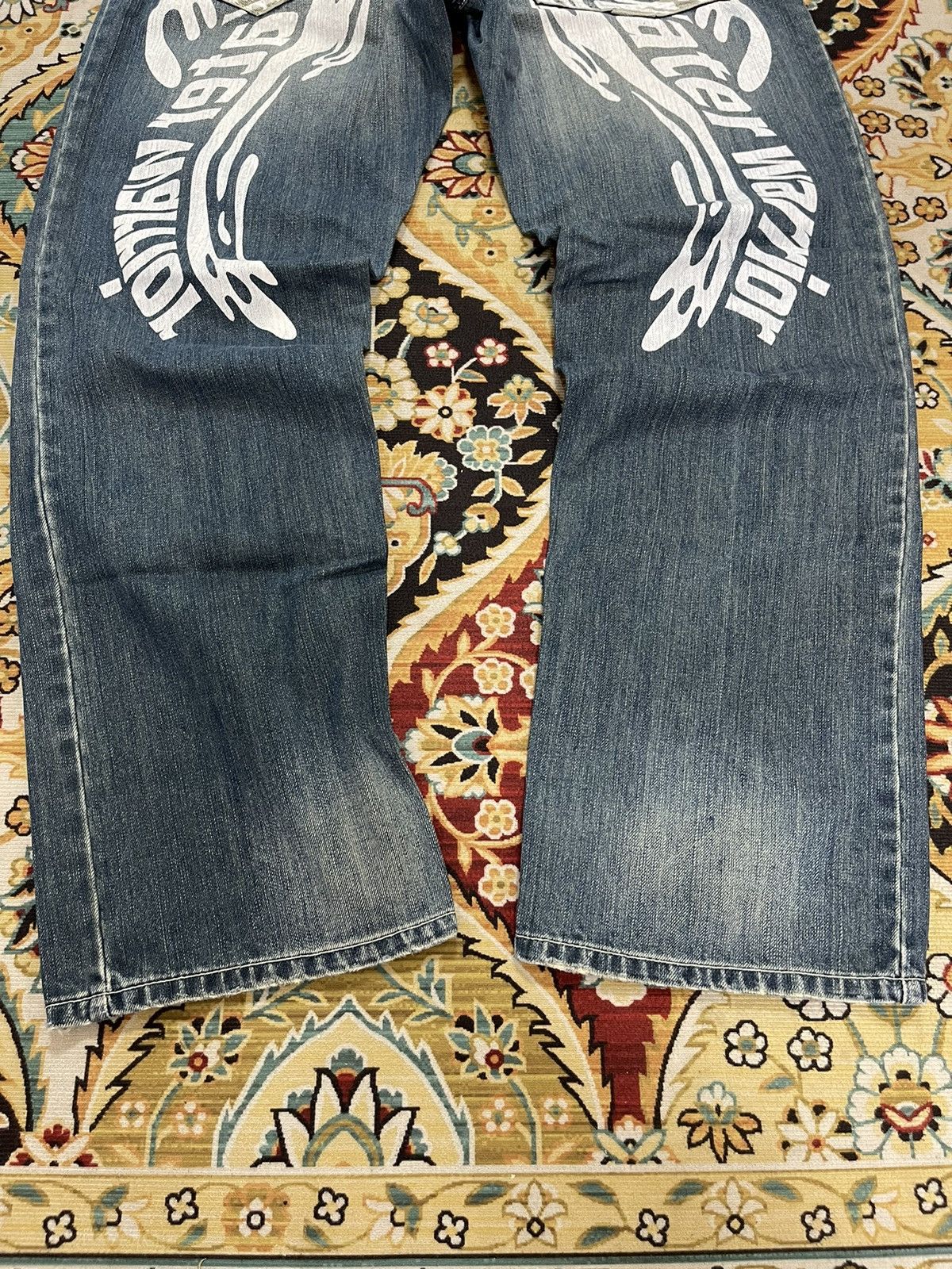 Vintage Vintage Real B Voice Poem Distressed Denim Jeans Size US 30 / EU 46 - 4 Thumbnail