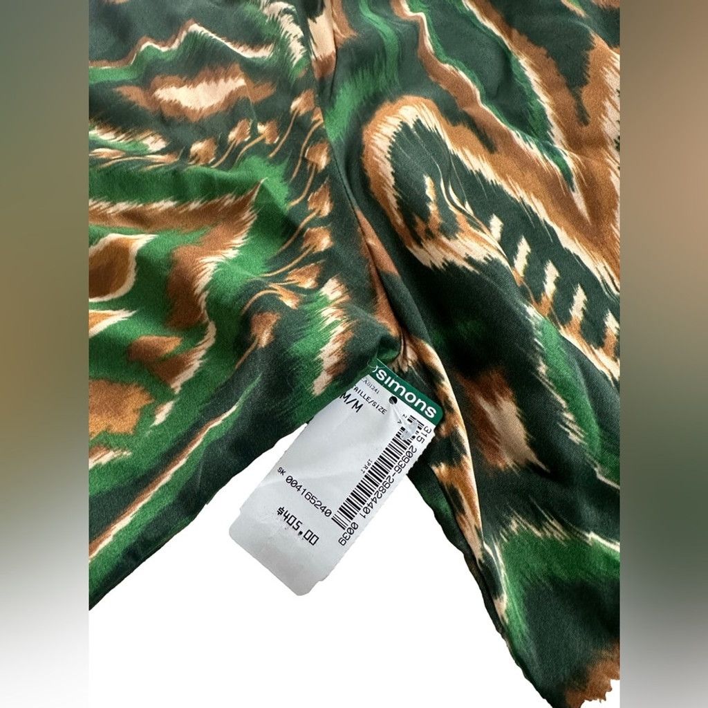 Farm Rio FARM Rio Pineapple Ikat Long Sleeve Shirtdress Dress Size M / US 6-8 / IT 42-44 - 16 Thumbnail