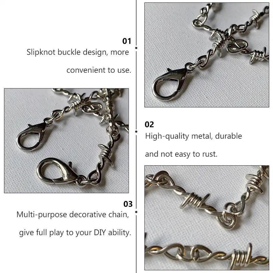 Jewelry Wire Barbed Belt Chain Size ONE SIZE - 3 Thumbnail