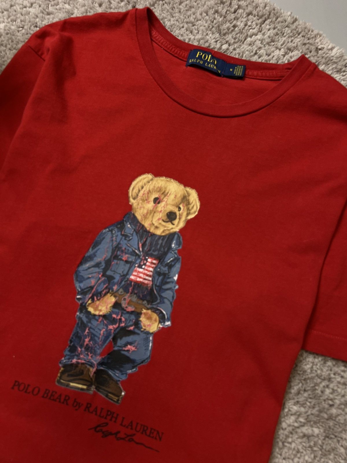 Polo Ralph Lauren × Ralph Lauren Ralph Lauren Polo Bear Big Logo T shirt Size US M / EU 48-50 / 2 - 3 Thumbnail