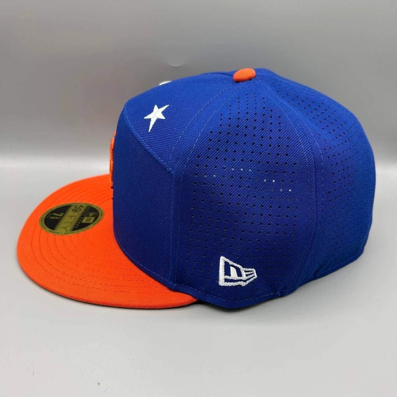 New Era New York Mets Hat Men 7 3/8 Blue Orange MLB Fitted Cap New Size ONE SIZE - 7 Thumbnail