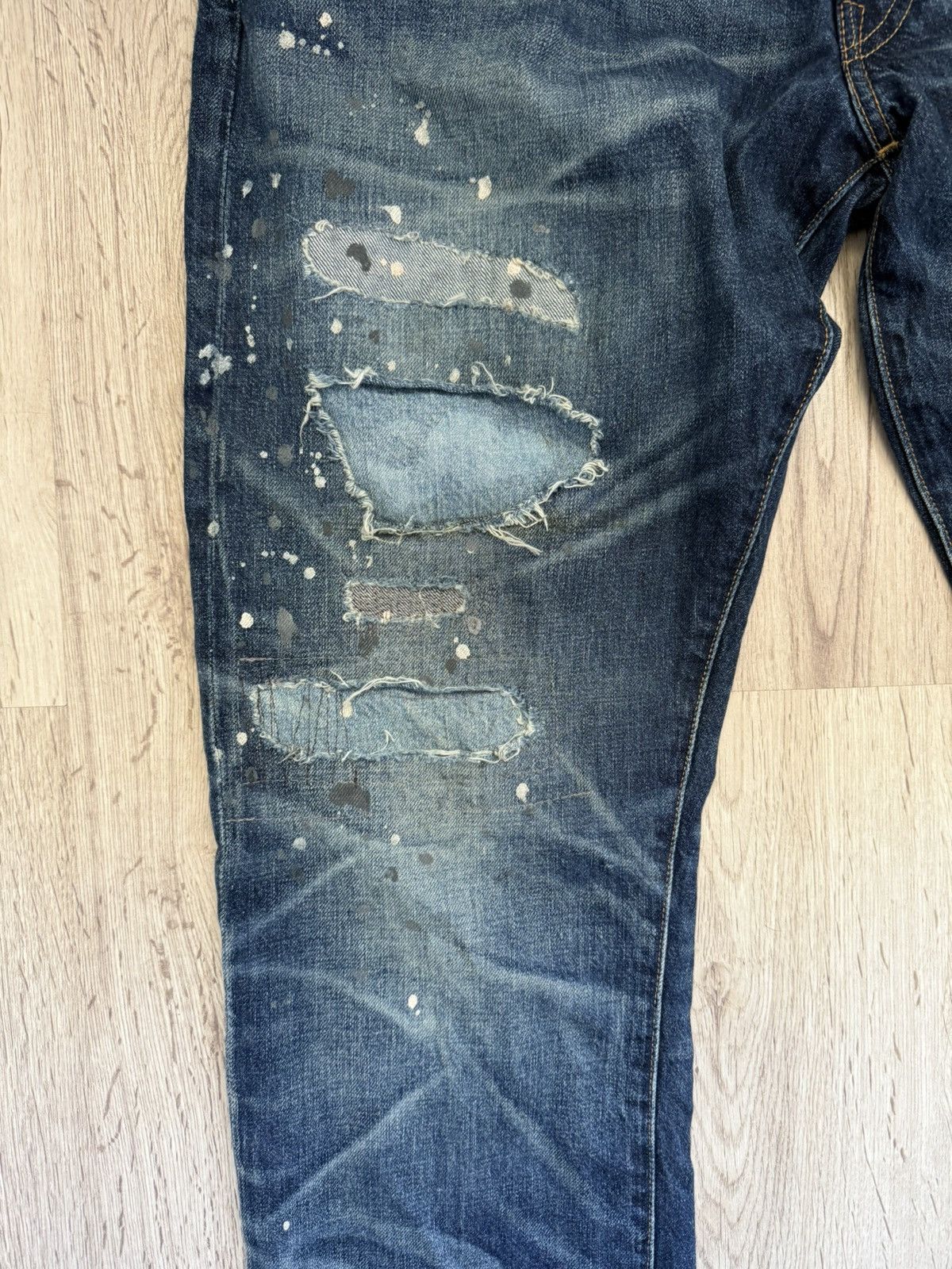 Polo Ralph Lauren Polo Ralph Lauren Varick Slim Straight Distressed Jeans Size US 34 / EU 50 - 4 Thumbnail