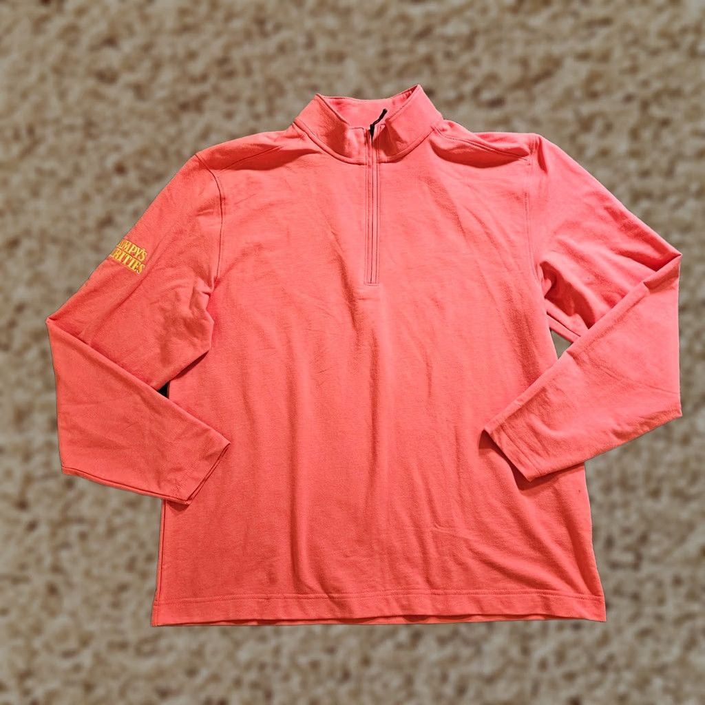 Vintage Bermuda Sands Sweatshirt Mens Medium Orange 1/4 Zip Long Sleeve Classic Casual Embroidered Grampy's Charities N/A Size US M / EU 48-50 / 2 - 1 Thumbnail