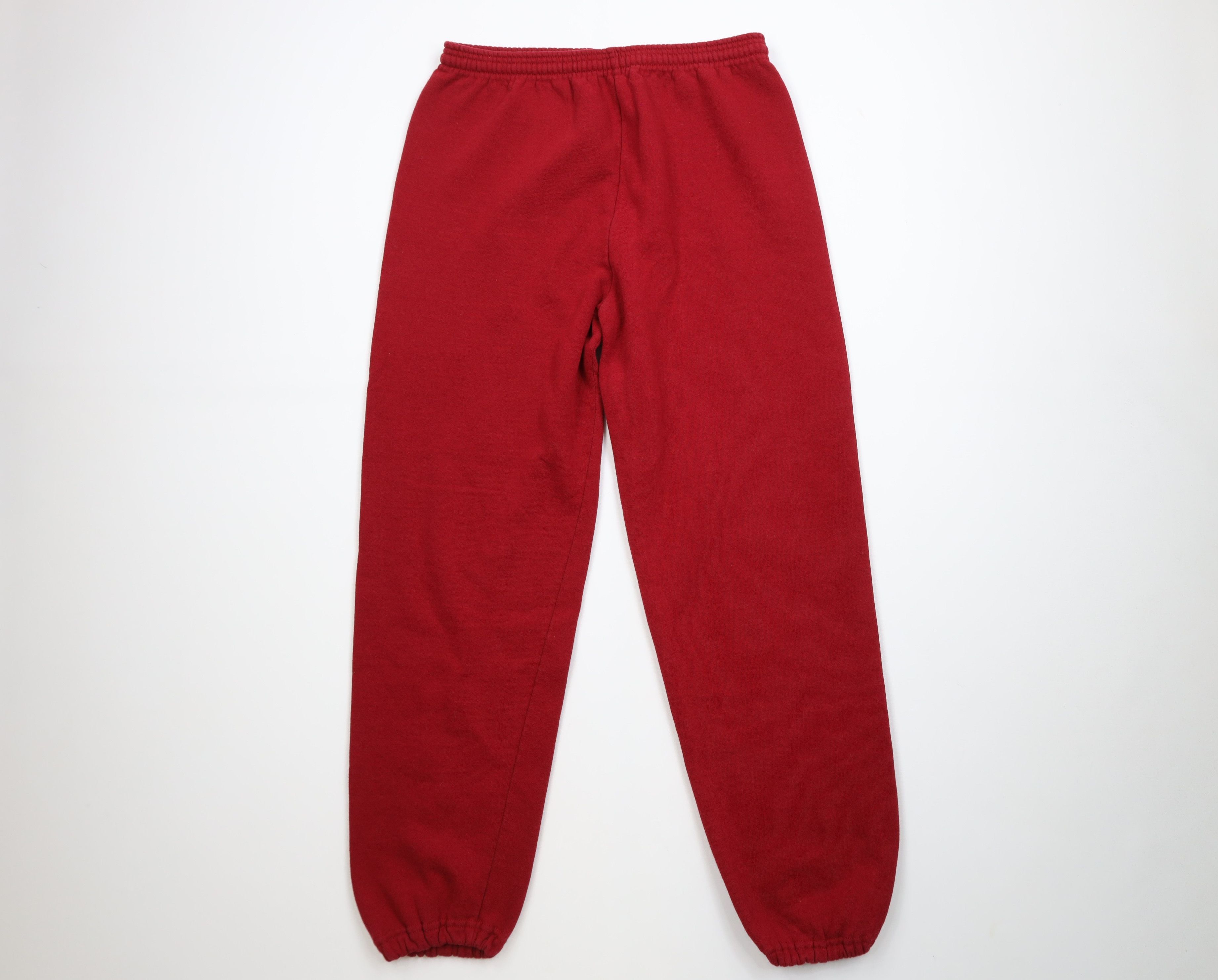 Vintage Vintage 90s Streetwear Sweatpants Joggers Pants Red USA Size US 38 / EU 54 - 1 Thumbnail