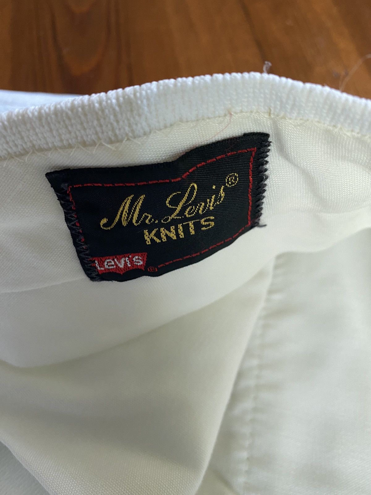 Levi's × Vintage Vintage 80’s Levi’s Mr. Levis Knit White Shorts Size US 31 - 13 Thumbnail
