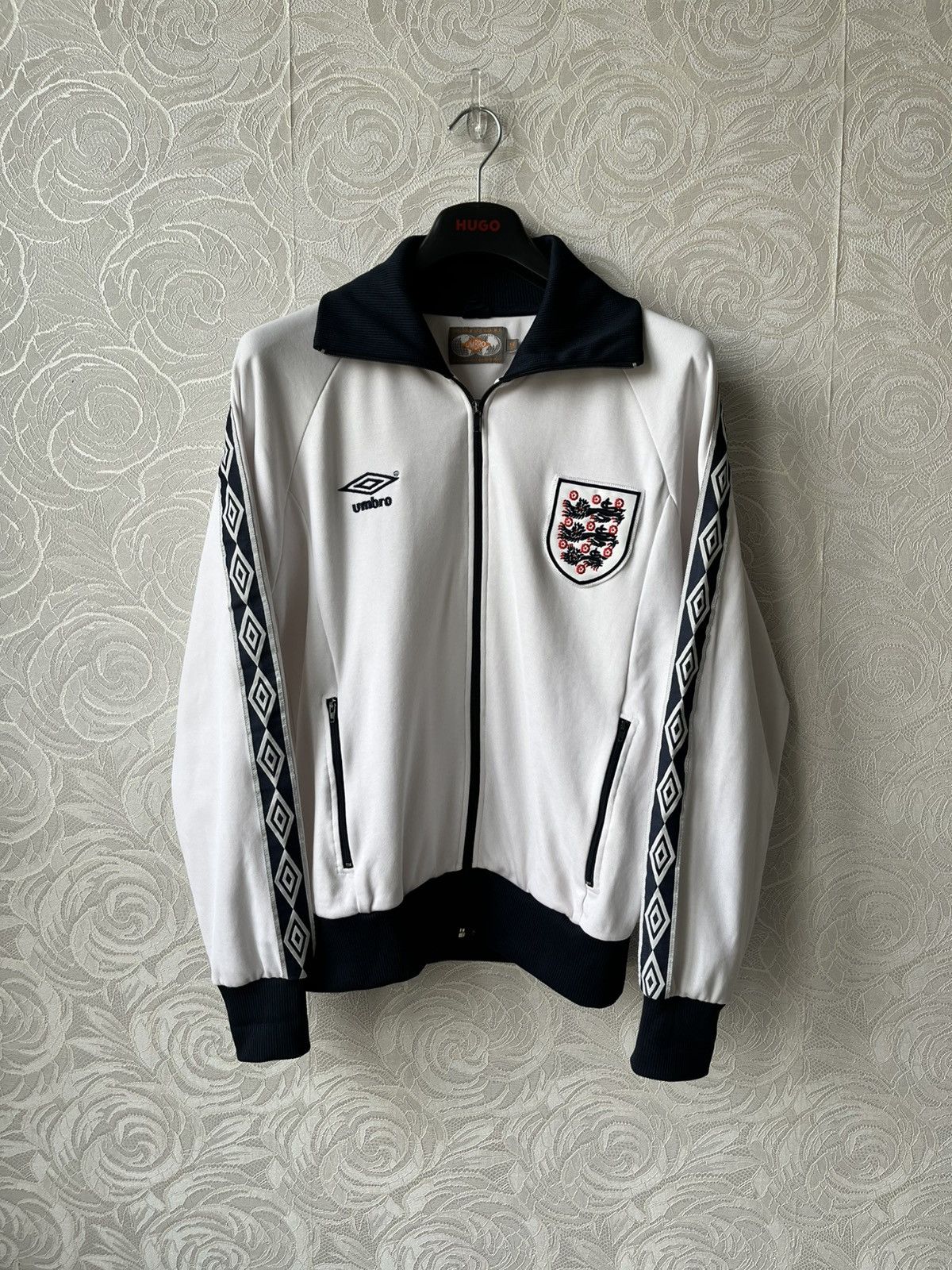 Umbro England 90s Track Jacket Vintage Football Soccer Retro