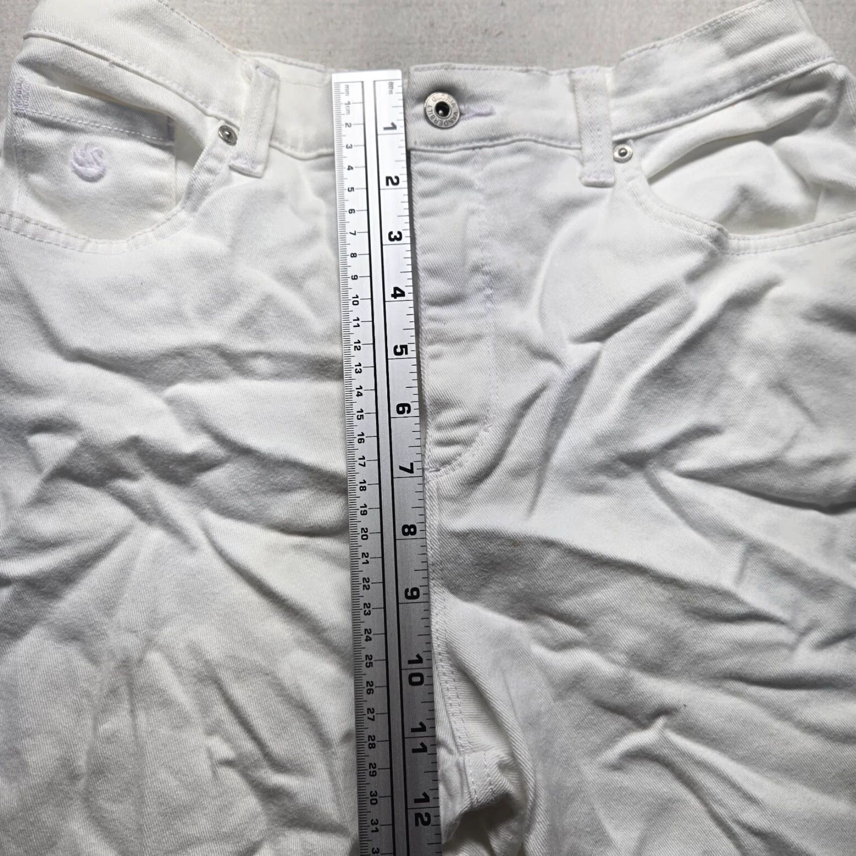 Gloria Vanderbilt Gloria Vanderbilt Amanda Solid White Pants Jeans Women Size 10 Bootcut Adult Size 32" / US 10 / IT 46 - 5 Thumbnail