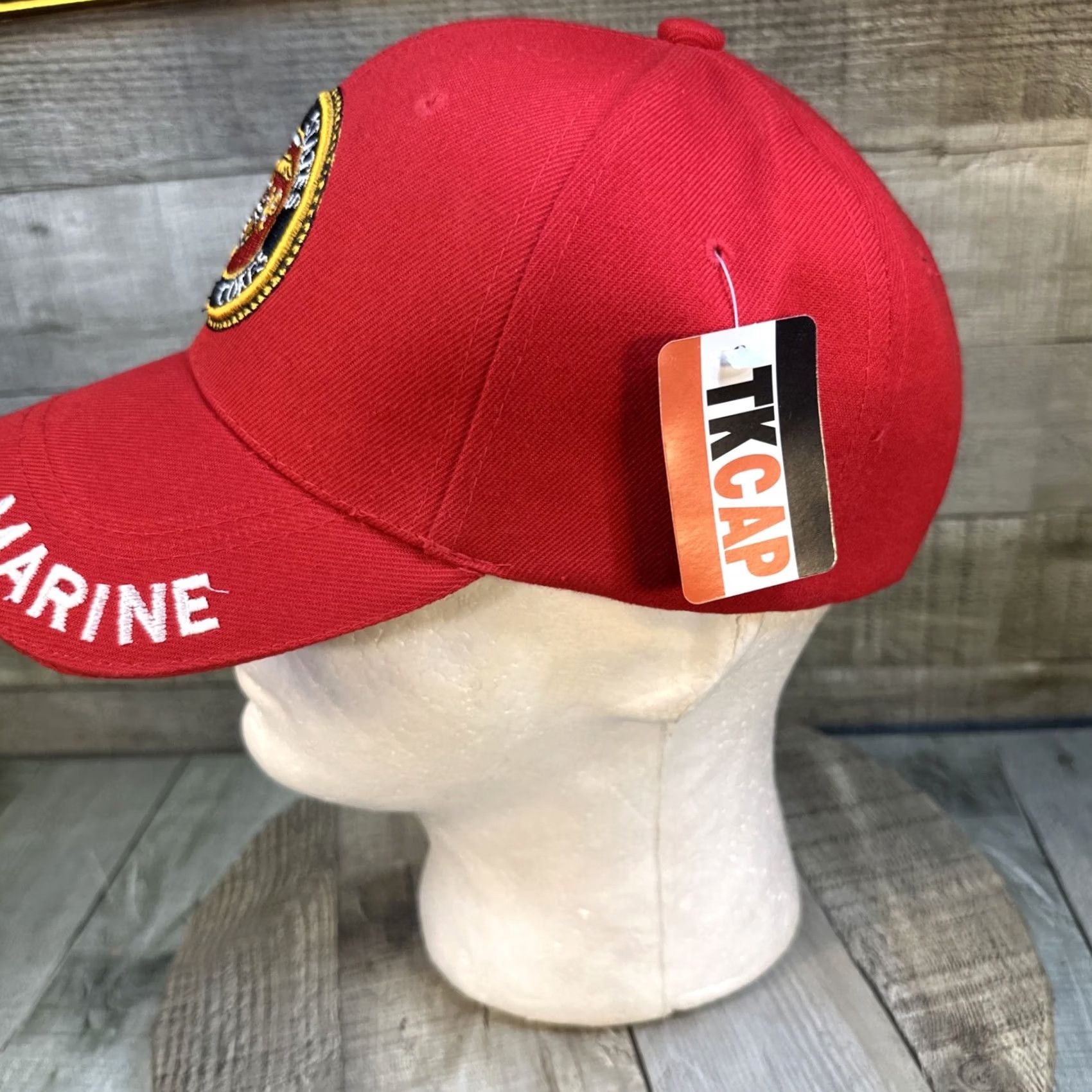 Vintage VINTAGE USMC Hat Red Embroidered Adjustable Cap New Size ONE SIZE - 4 Thumbnail