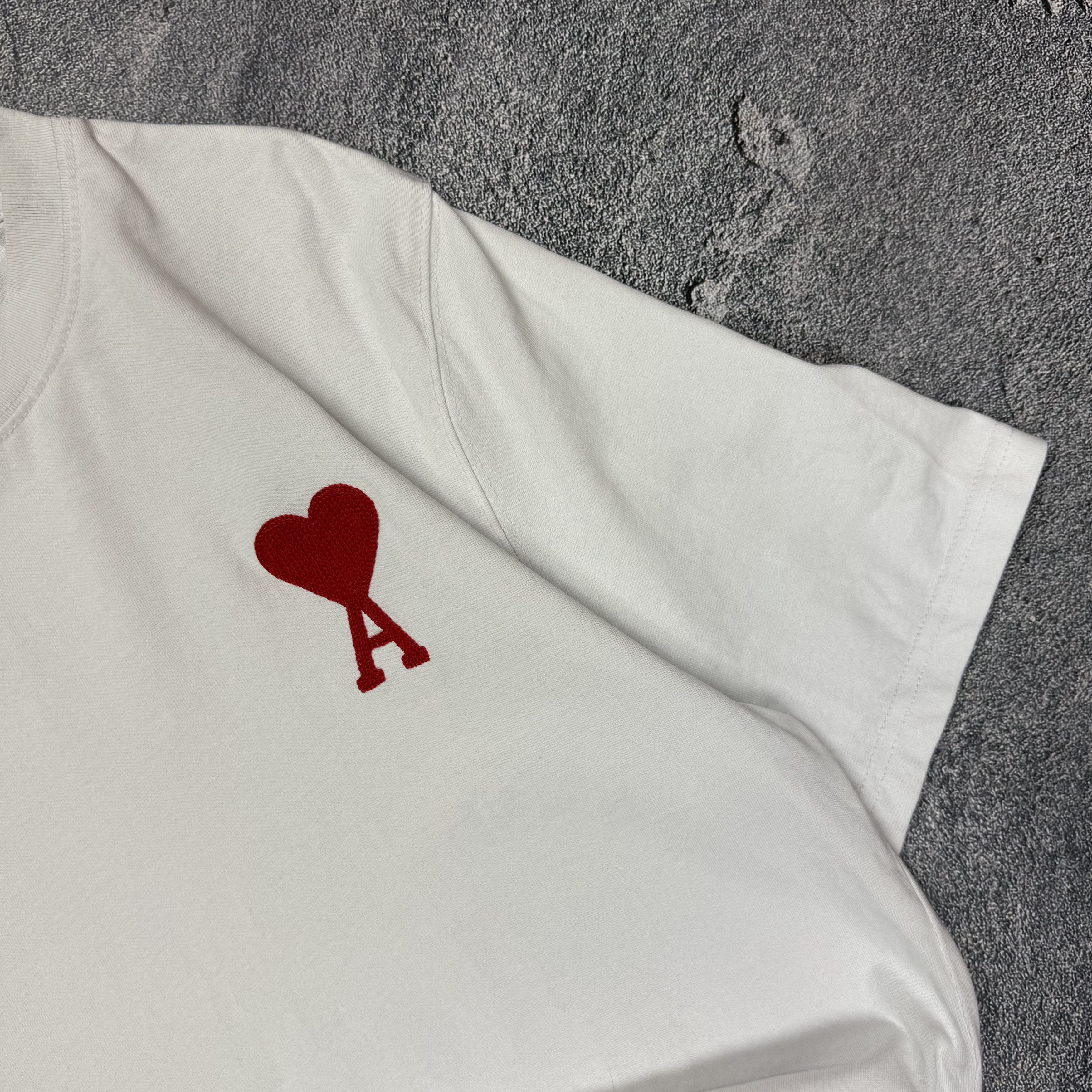 AMI Ami Logo T-Shirt Oversized Heart Size US XL / EU 56 / 4 - 2 Thumbnail
