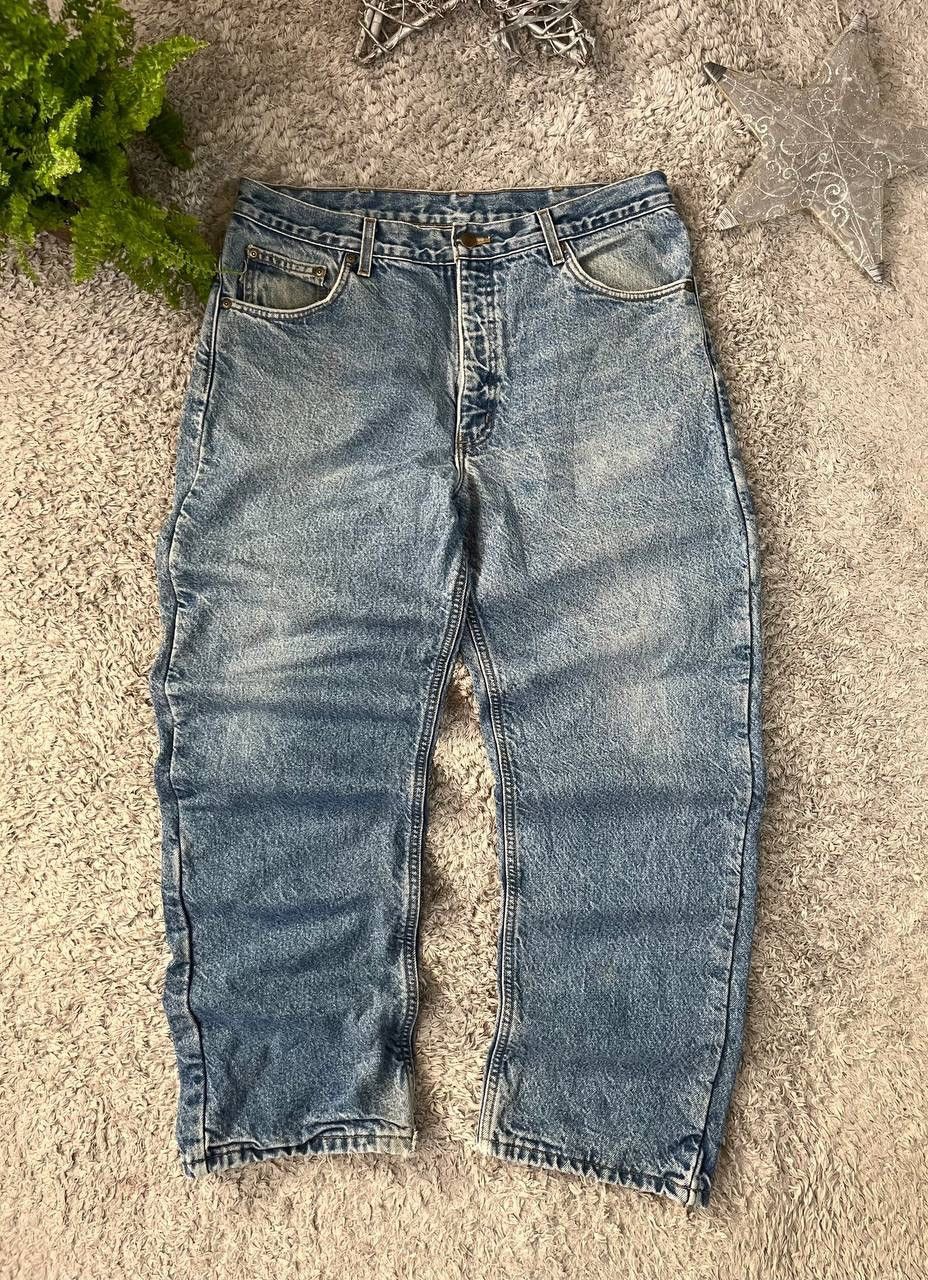 Carhartt × Vintage 90s Carhartt Jeans Vintage Streetwear Rare Logo Size US 34 / EU 50 - 6 Thumbnail