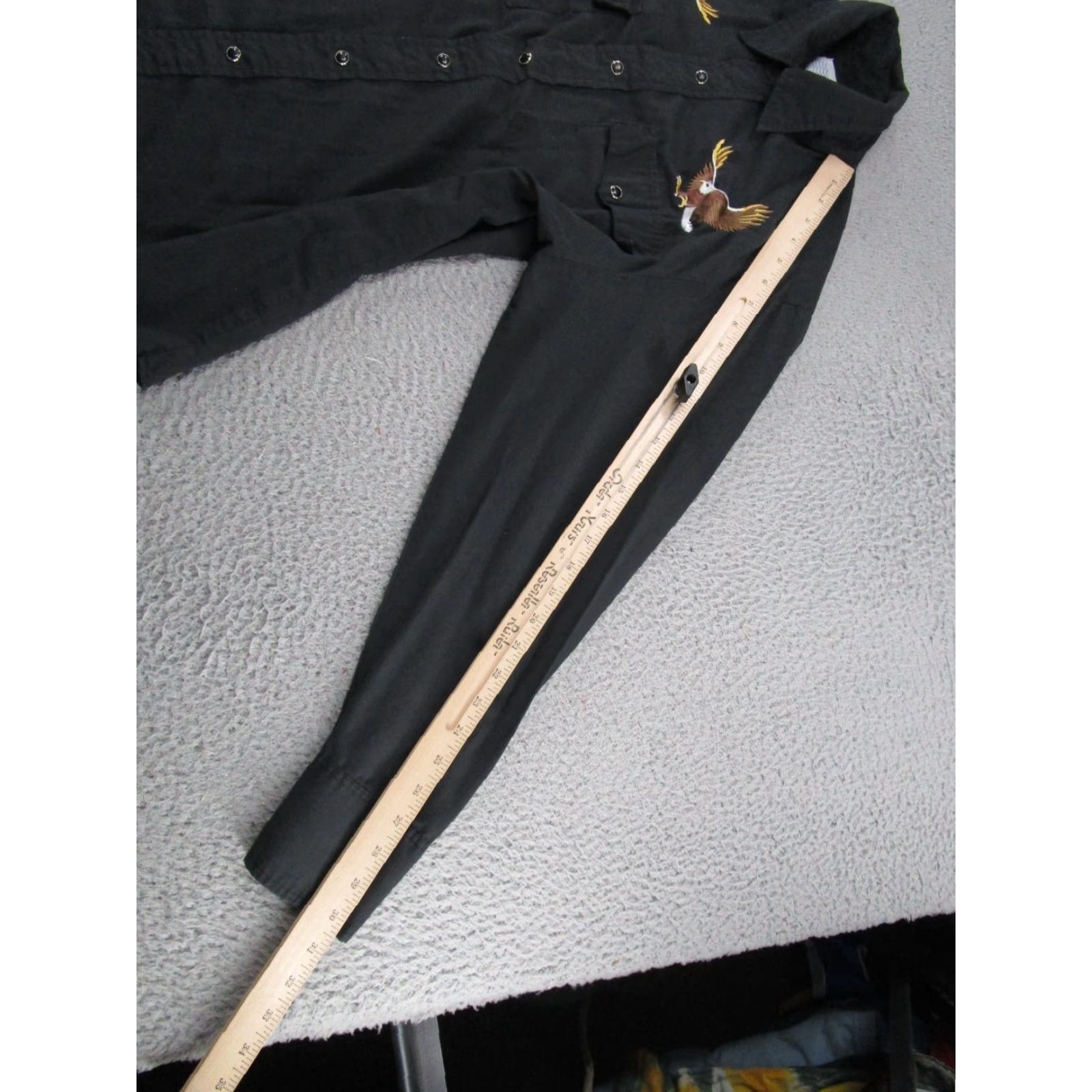 Vintage VTG 80s Wind Jammer Pearl Snap Shirt Mens L Western Black Long Sleeve Eagles Size US L / EU 52-54 / 3 - 7 Thumbnail