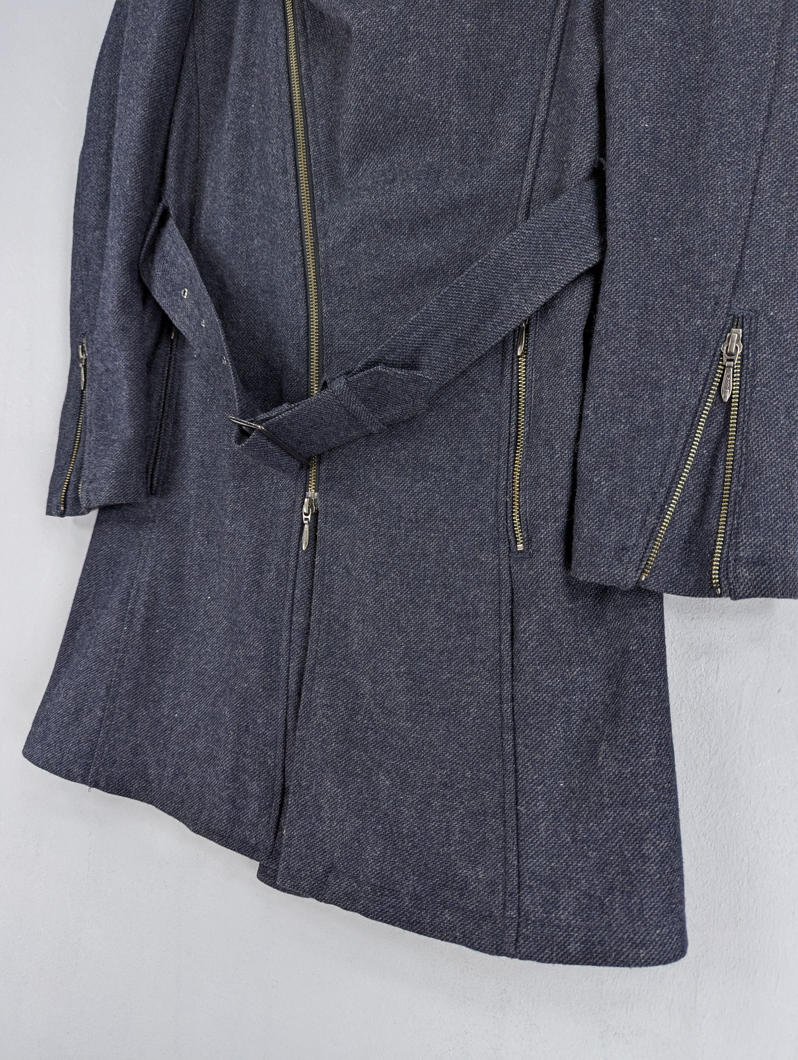 Tornado Mart JapaneseBrand Tornado Mart Wool Twill Drape Coat With Belted Size M / US 6-8 / IT 42-44 - 5 Thumbnail