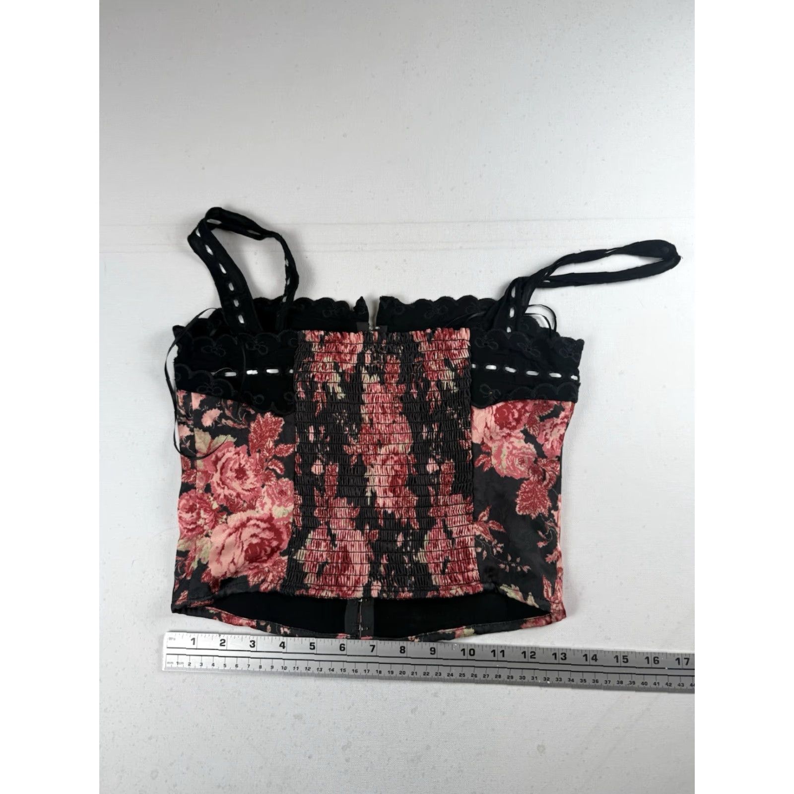 Free People Free People Belle Corset Top XS Floral Eyelet Lace Size XS / US 0-2 / IT 36-38 - 3 Thumbnail