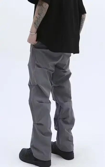 Japanese Brand × Vintage Stack Pleated Gray Sweatpants Size US 32 / EU 48 - 4 Thumbnail