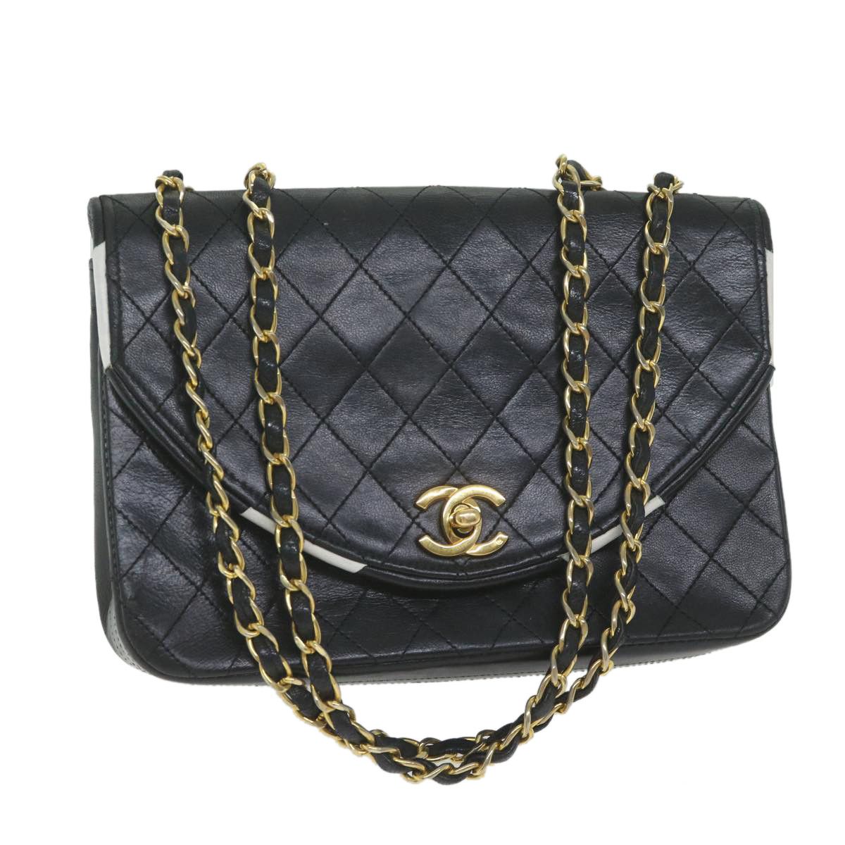 Chanel Demi Lune Black Leather Shoulder Bag (Pre-Owned) Size ONE SIZE - 1 Thumbnail