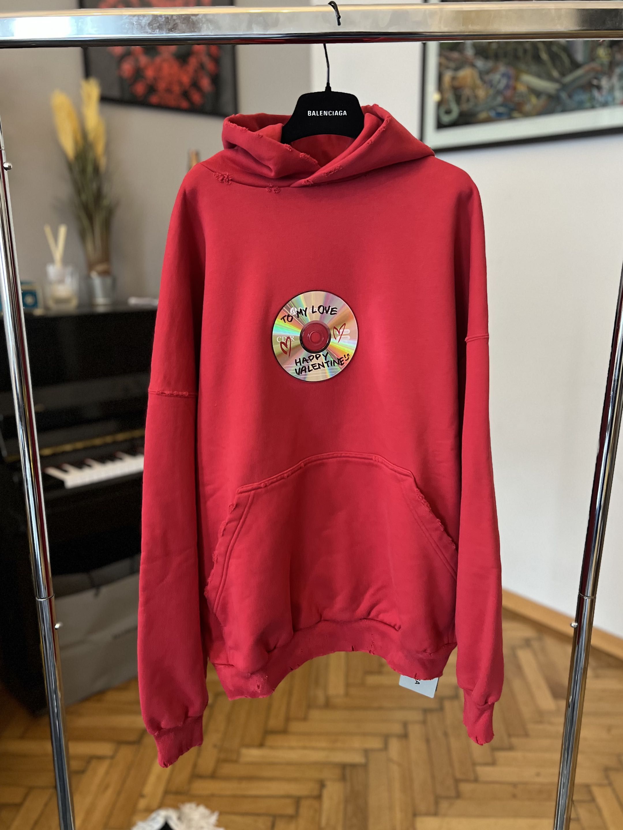 Balenciaga Balenciaga CD Valentines Day Hoodie | Grailed