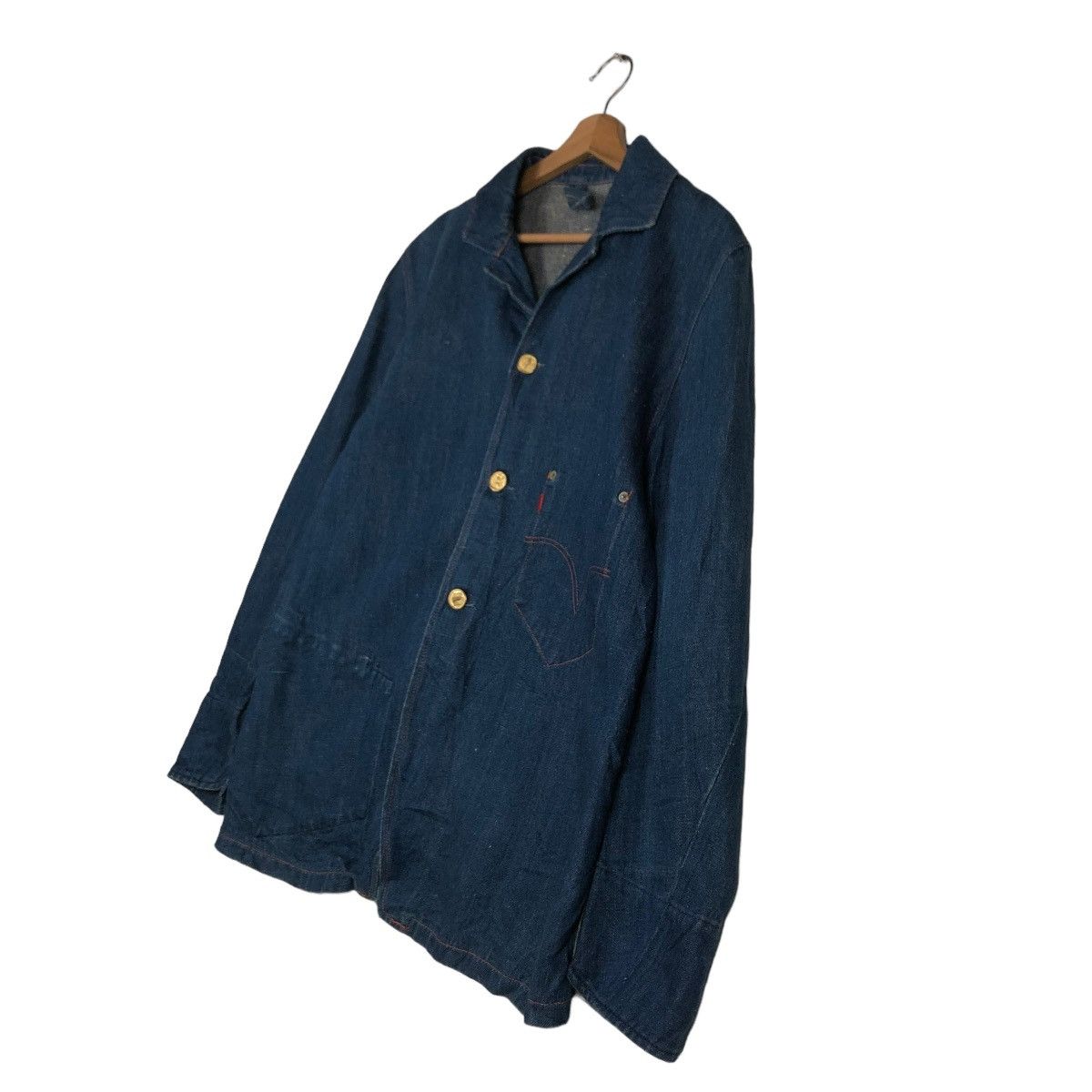 Levi's 🔥VINTAGE WORKER DENIM JACKET LEVI’S SINGLE POCKET Size US M / EU 48-50 / 2 - 4 Thumbnail