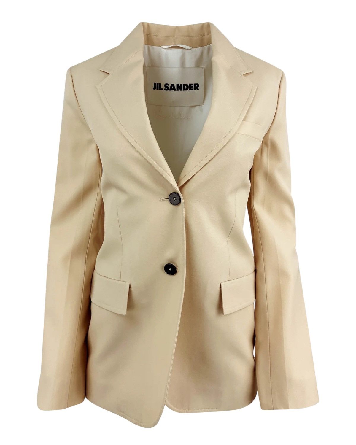 Jil Sander Jil Sander Techno-Gabardine Tailored Jacket – Champagne Size XS / US 0-2 / IT 36-38 - 1 Thumbnail