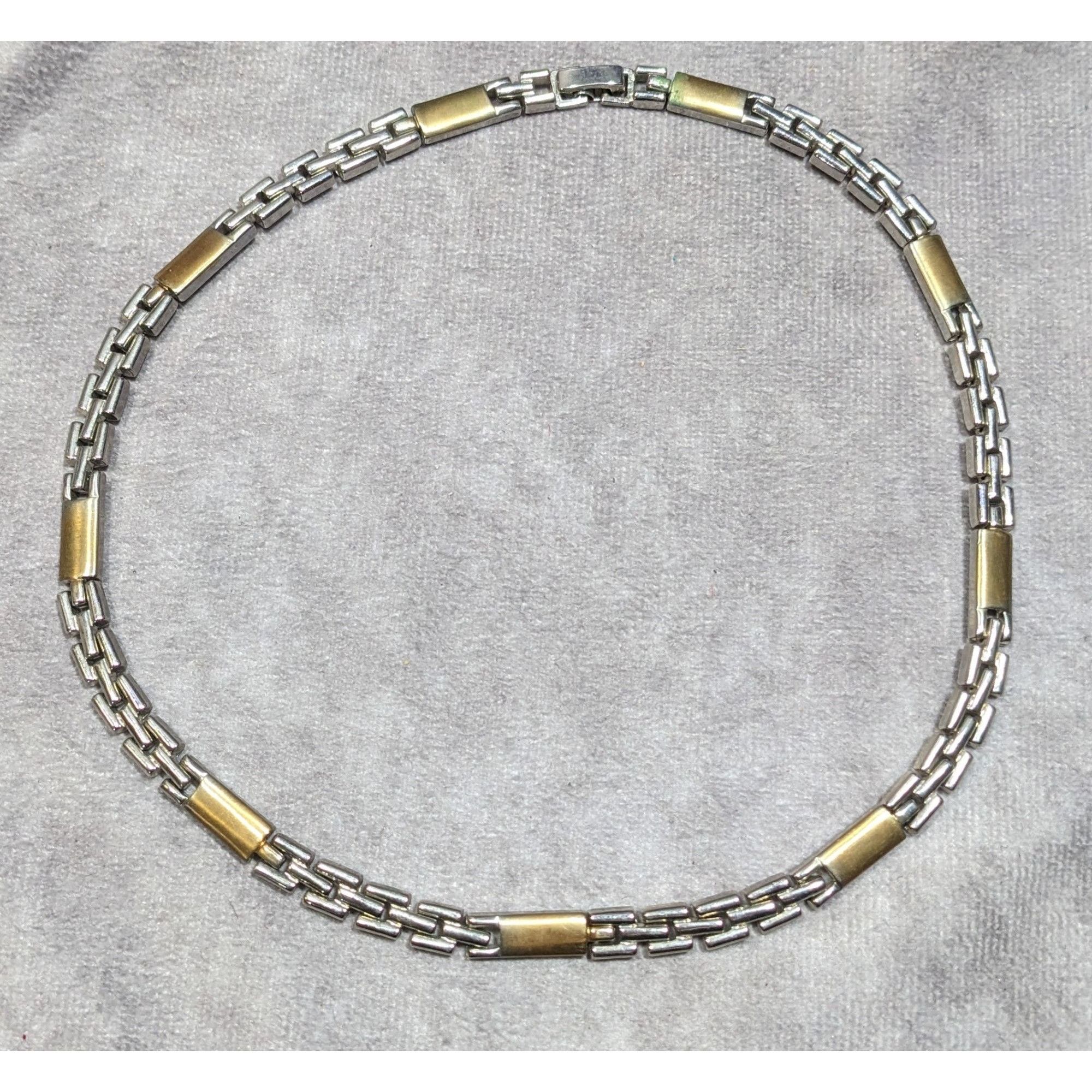 Other Men's Retro Gold And Silver Tone Chain Link Necklace Size ONE SIZE - 6 Thumbnail