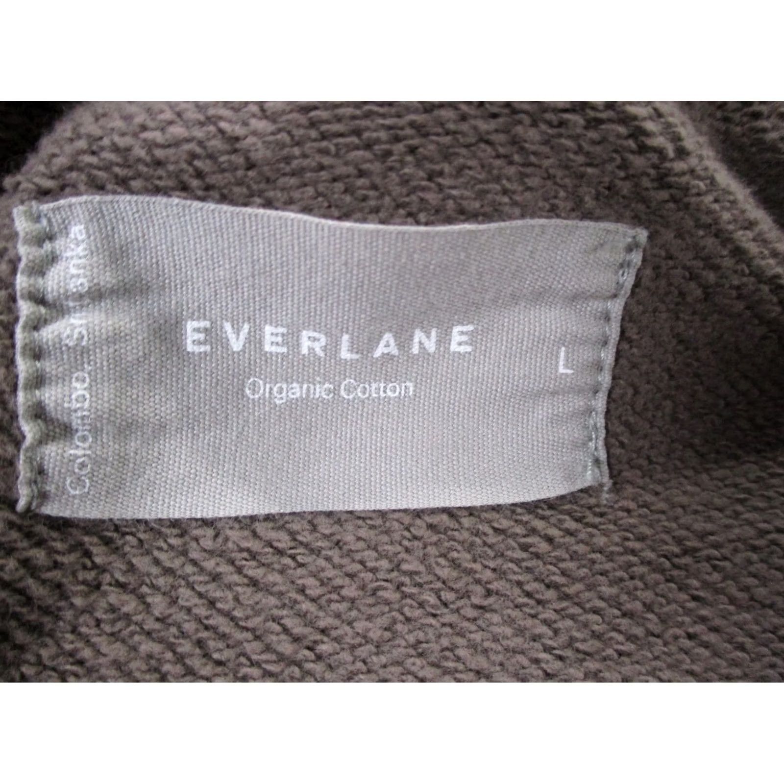 Everlane Everlane Hoodie Sweatshirt Mens L Brown Logo Hooded Pockets Pullover Casual Work Outdoor Knit Cotton Size US L / EU 52-54 / 3 - 6 Thumbnail