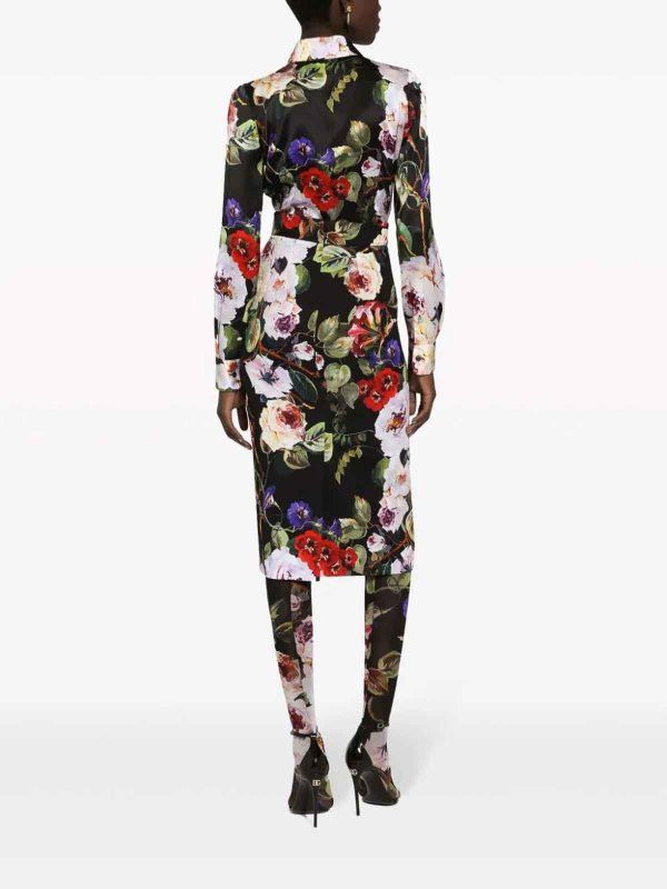 Dolce & Gabbana o1y0925 Floral-Print Shirt in Multicolor Size S / US 4 / IT 40 - 4 Thumbnail