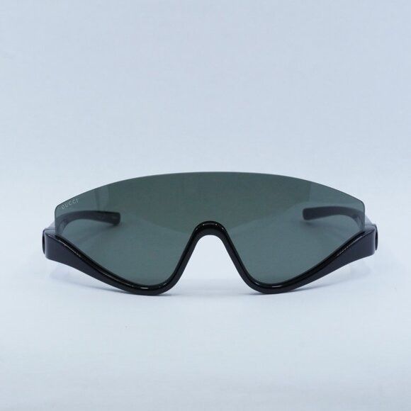 Gucci Gucci GG1650S 001 Sunglasses Shiny Black Shield Frame Size ONE SIZE - 2 Thumbnail