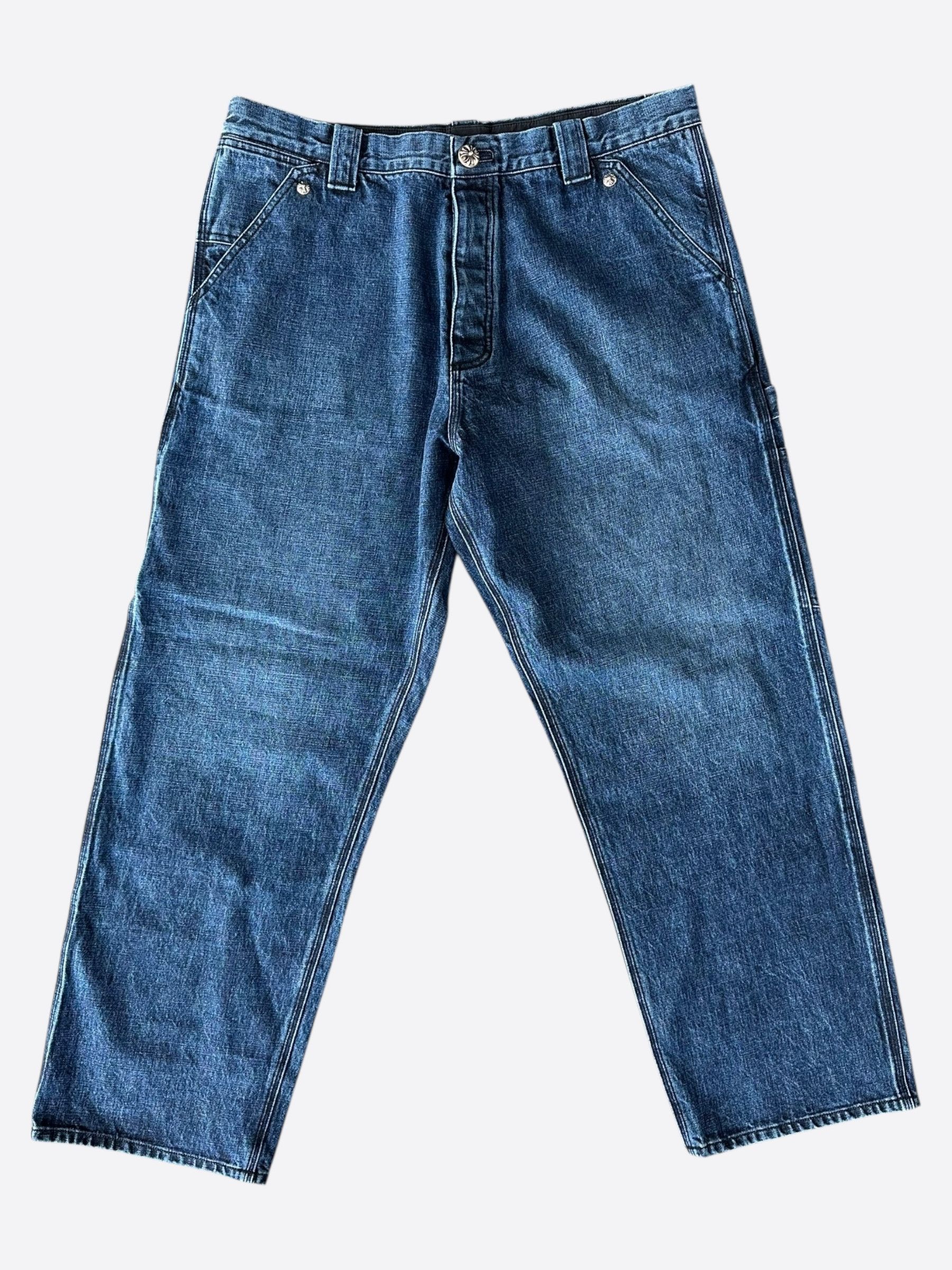 Chrome Hearts Chrome Hearts Blue Carpenter Pants Size US 38 / EU 54 - 1 Thumbnail