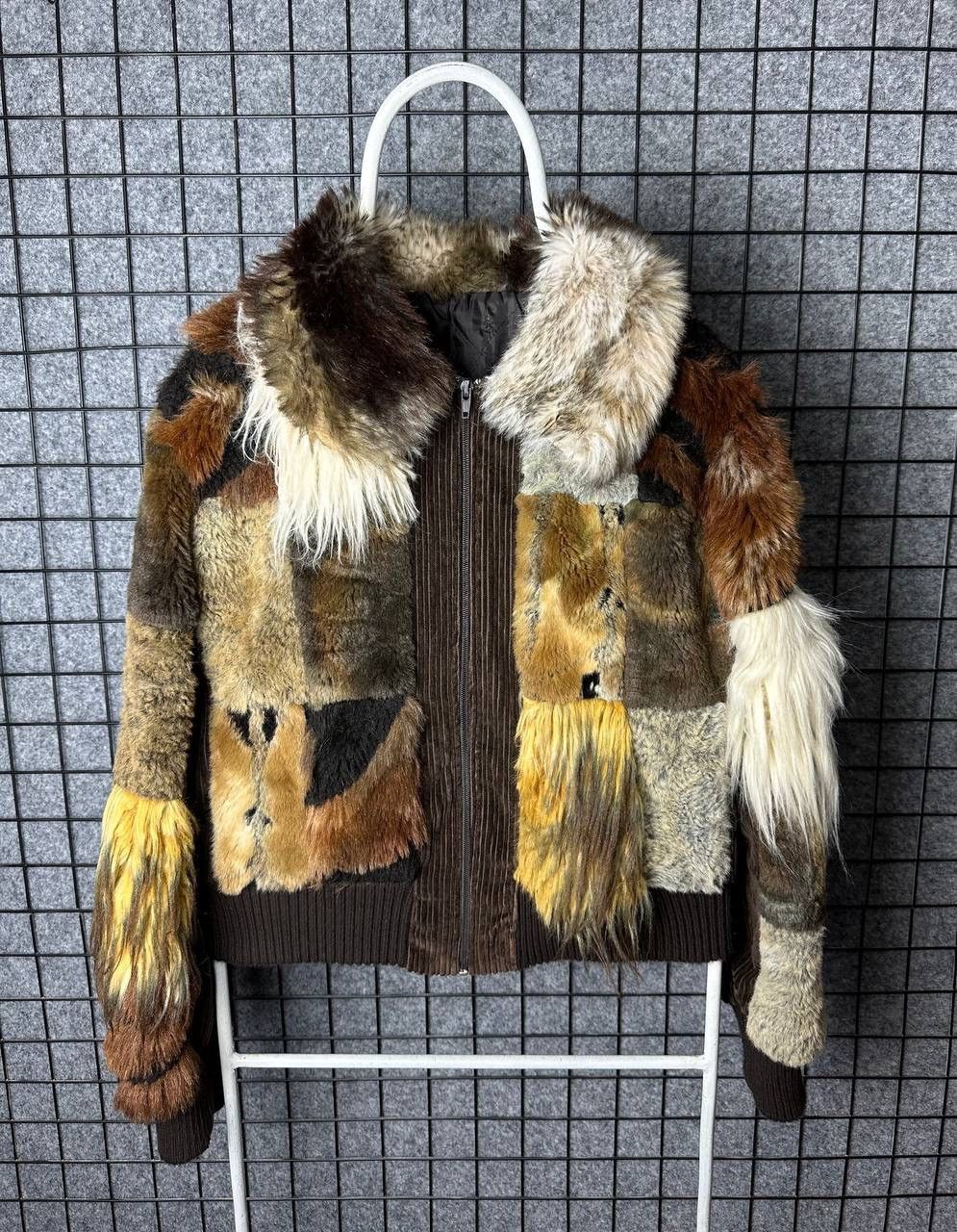 Japanese Brand Avant garde Fur faux coat jacket womans size M/L Size M / US 6-8 / IT 42-44 - 1 Thumbnail