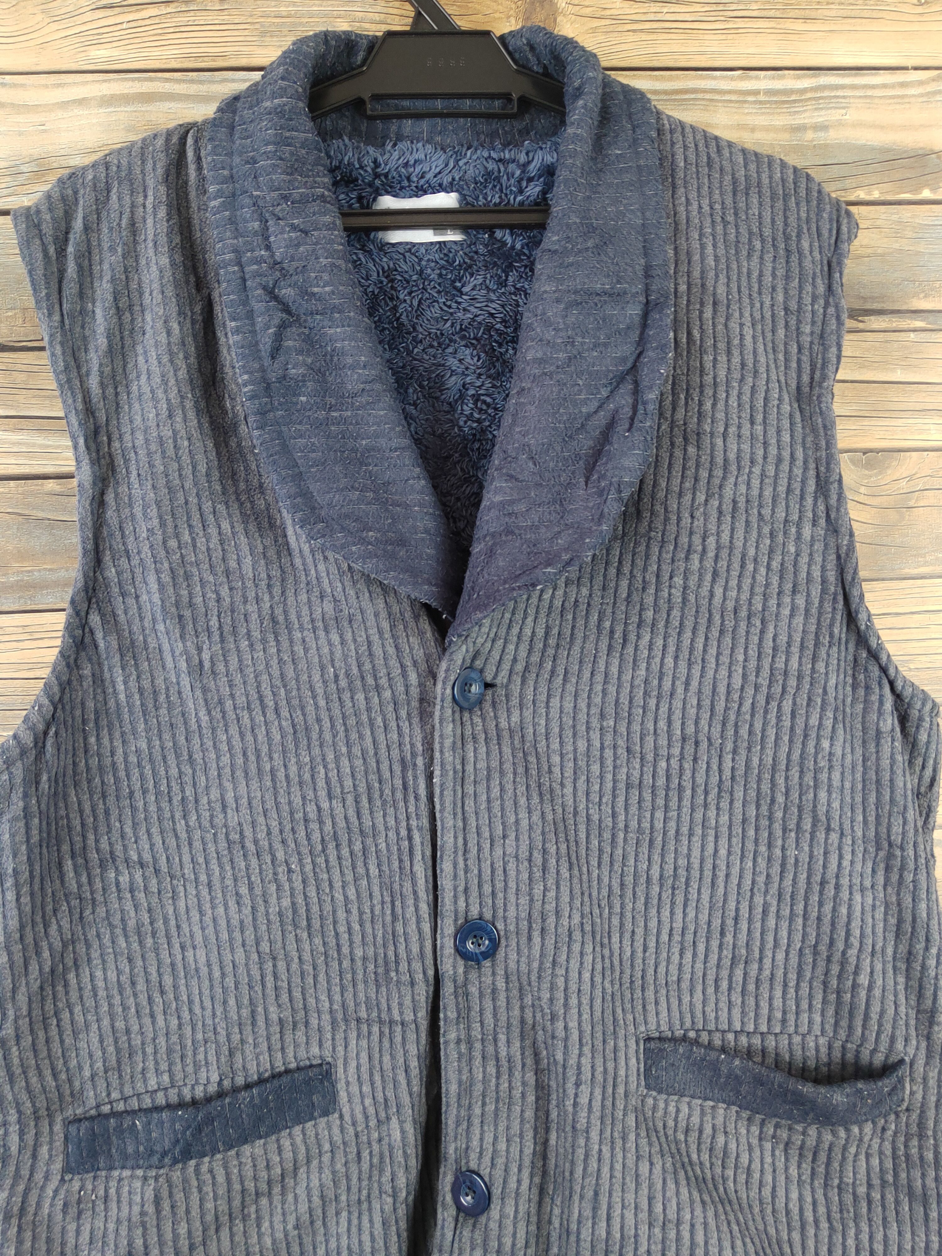 Japanese Brand × Vintage Rare Vintage Japanese Brand Navy Vests Size US L / EU 52-54 / 3 - 2 Thumbnail