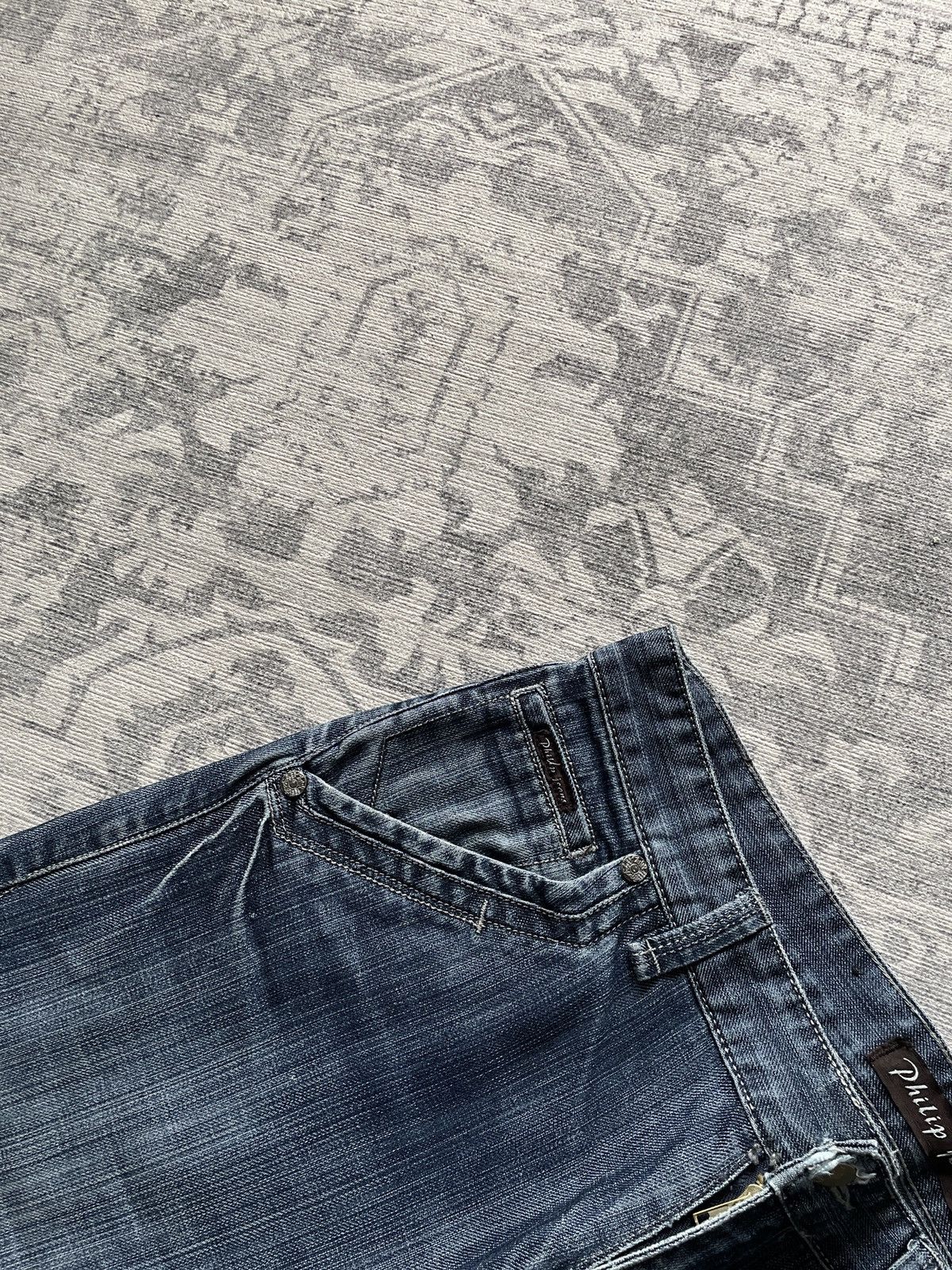 Other Vintage Avant Garde Jeans Flared Baggy Wide Japanese Y2K Size US 34 / EU 50 - 12 Thumbnail