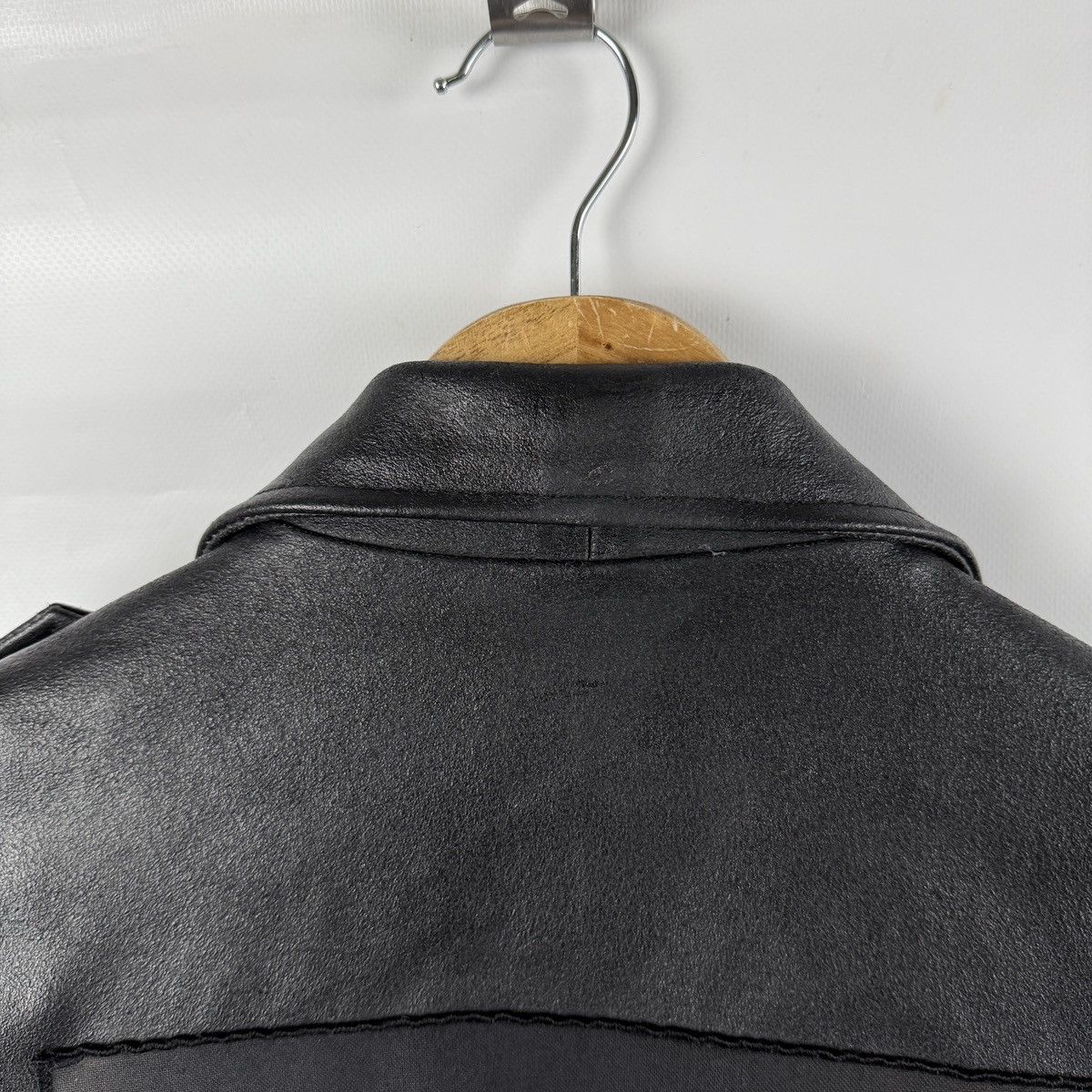 Band Tees × Vintage Vintage Leather Biker Jacket With 2002 Burzum Patch Size M? Size US M / EU 48-50 / 2 - 22 Thumbnail