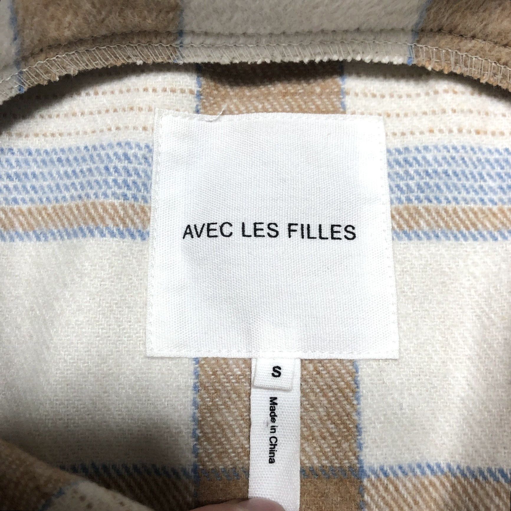 Anthropologie Anthropologie Avec Les Filles Shacket Brown White Plaid Button Up Jacket Womens Small Outdoor Classic Designer Vintage Touch Size S / US 4 / IT 40 - 5 Thumbnail