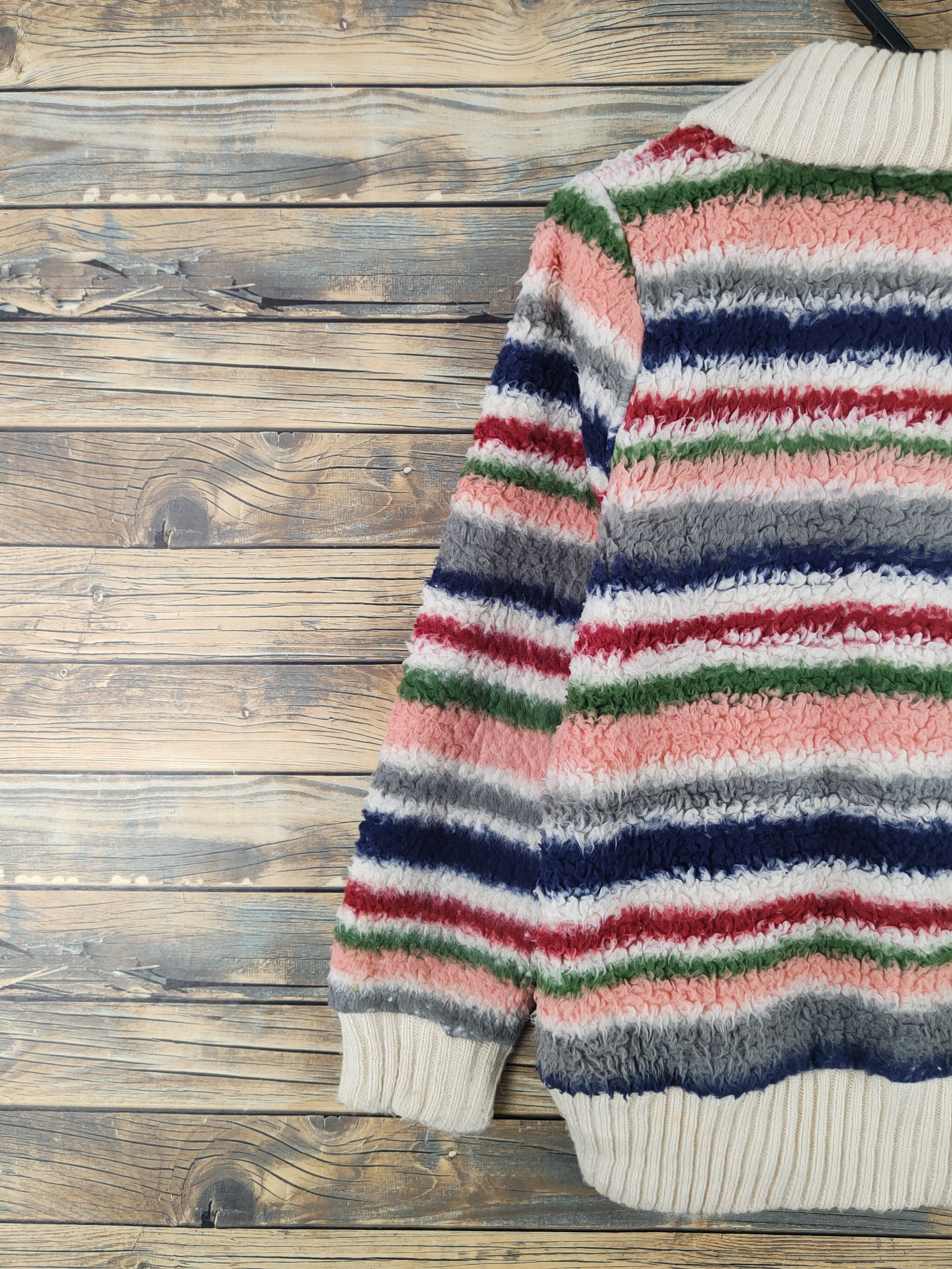 Japanese Brand Ganiel Mix Fur Faux Knitwear Sweaters #W2176 Size US S / EU 44-46 / 1 - 8 Thumbnail