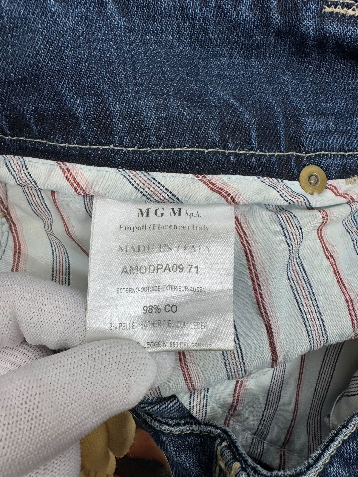 Other Angelo Mozzillo Fashion Fantasy Art Denim Jeans Vintage 42 Size 28" / US 6 / IT 42 - 14 Thumbnail