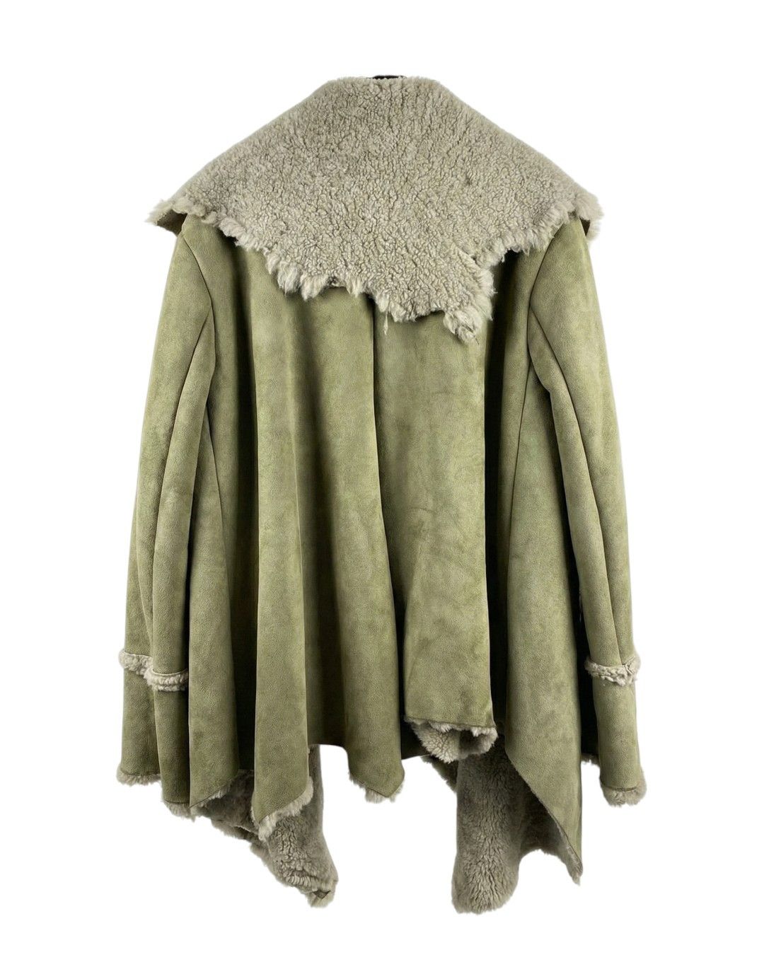 Greg Lauren F/W 2017 ARMY SHEARLING LEATHER COAT Size US M / EU 48-50 / 2 - 2 Thumbnail