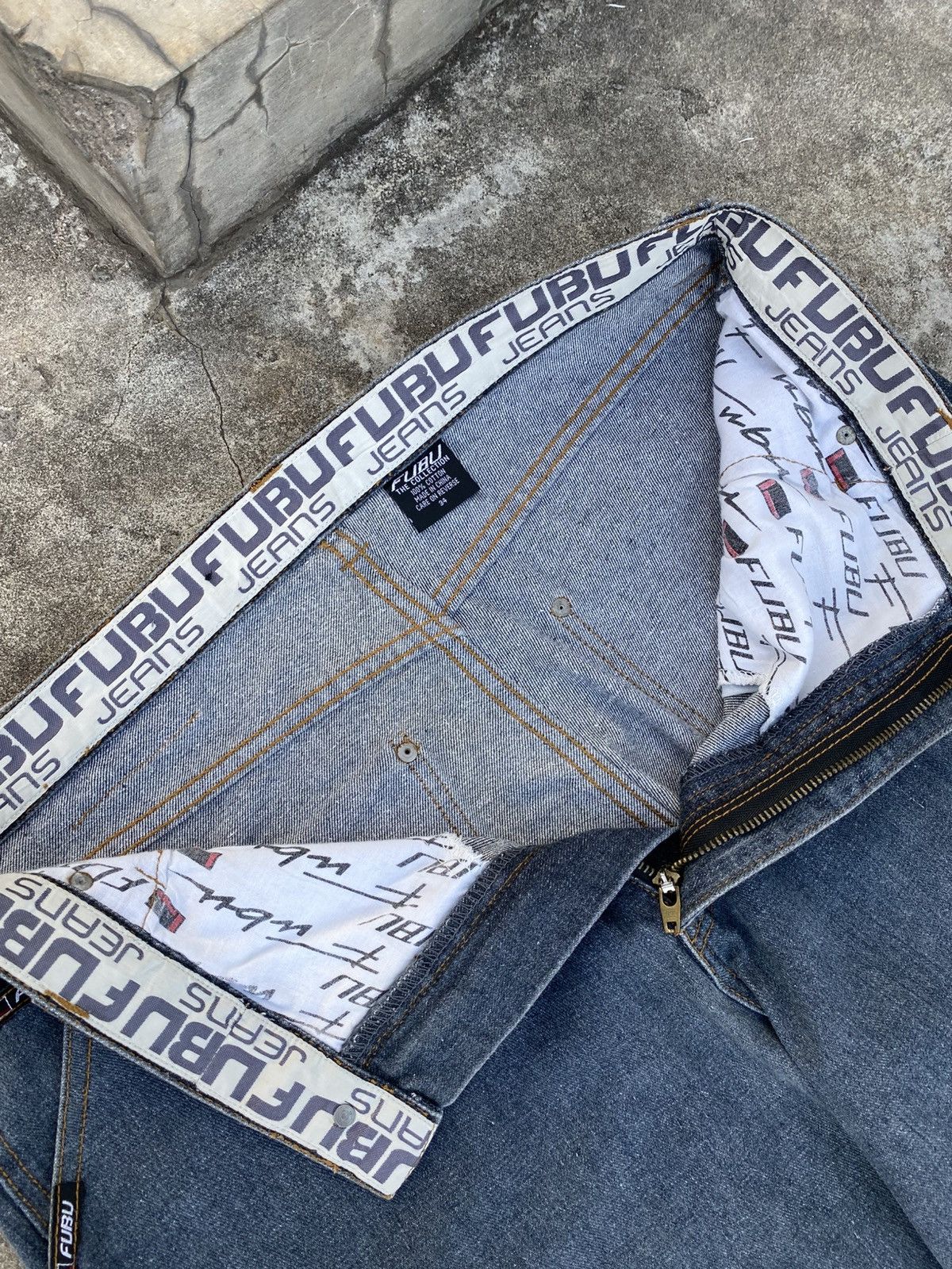 Fubu Vintage Y2K Fubu Denim Carpenter Logo Embroidery Size US 34 / EU 50 - 15 Thumbnail