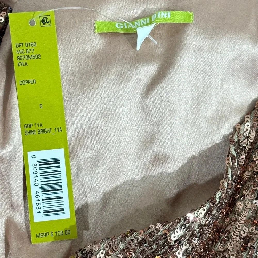 Gianni Valentino Gianni Bini Sequin Tank NWT Size S / US 4 / IT 40 - 4 Thumbnail