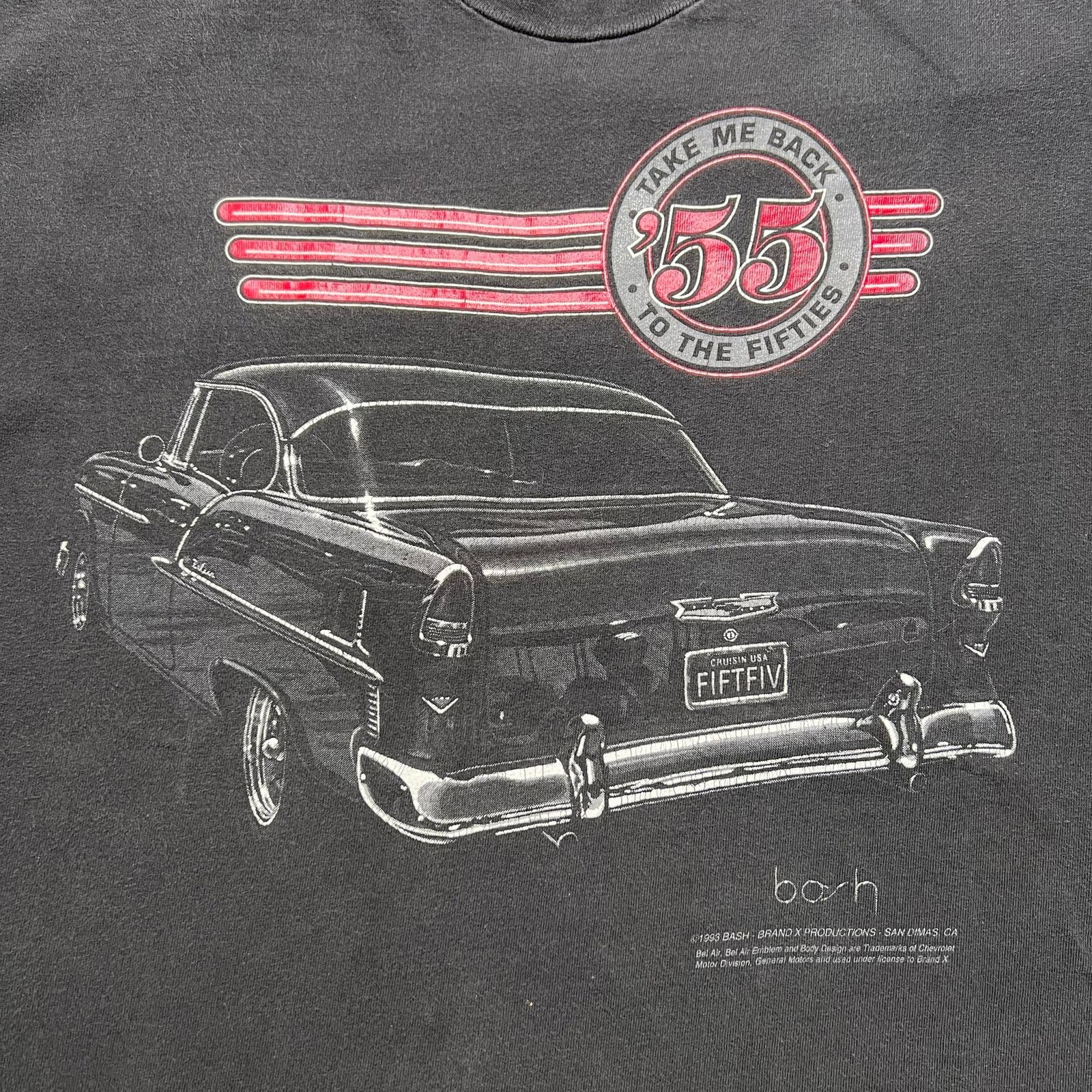 Hanes Vintage 1993 Take Me Back ‘55 Chevrolet Car T Shirt USA L Size US L / EU 52-54 / 3 - 3 Thumbnail