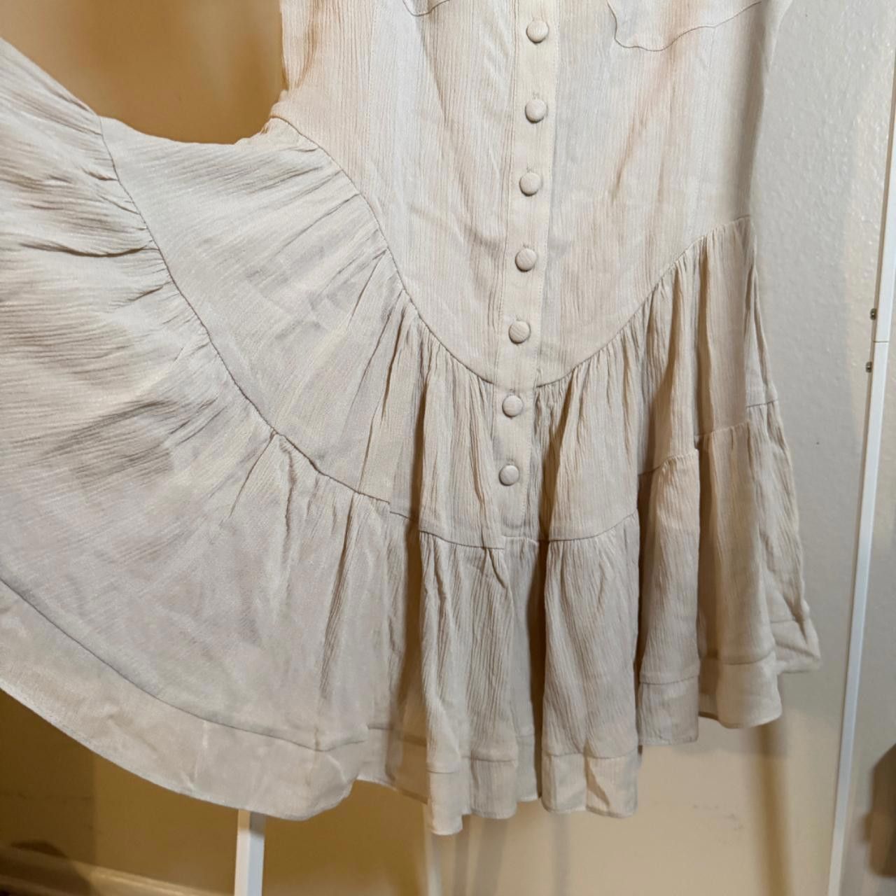 Designer cream romper dress Size 32" / US 10 / IT 46 - 4 Thumbnail