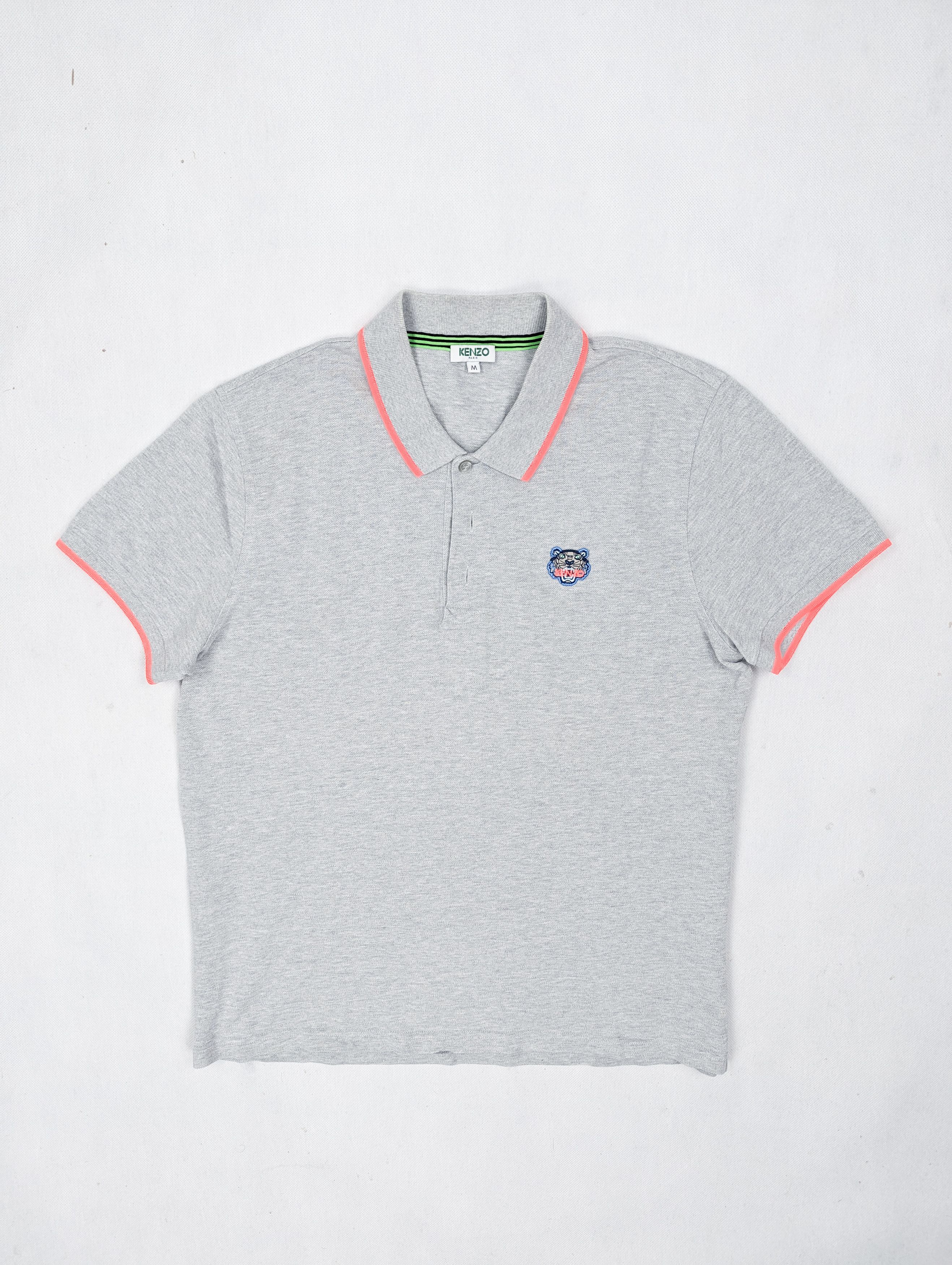 Kenzo Kenzo grey polo t-shirt M Size US M / EU 48-50 / 2 - 1 Thumbnail
