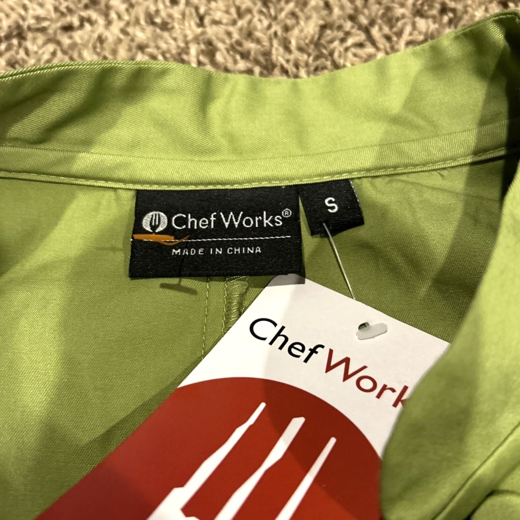Doublet Chef Works Jacket Uniform S Green Unisex Kitchen Restaurant Double Breasted A35 Size S Jacket Size US S / EU 44-46 / 1 - 3 Thumbnail