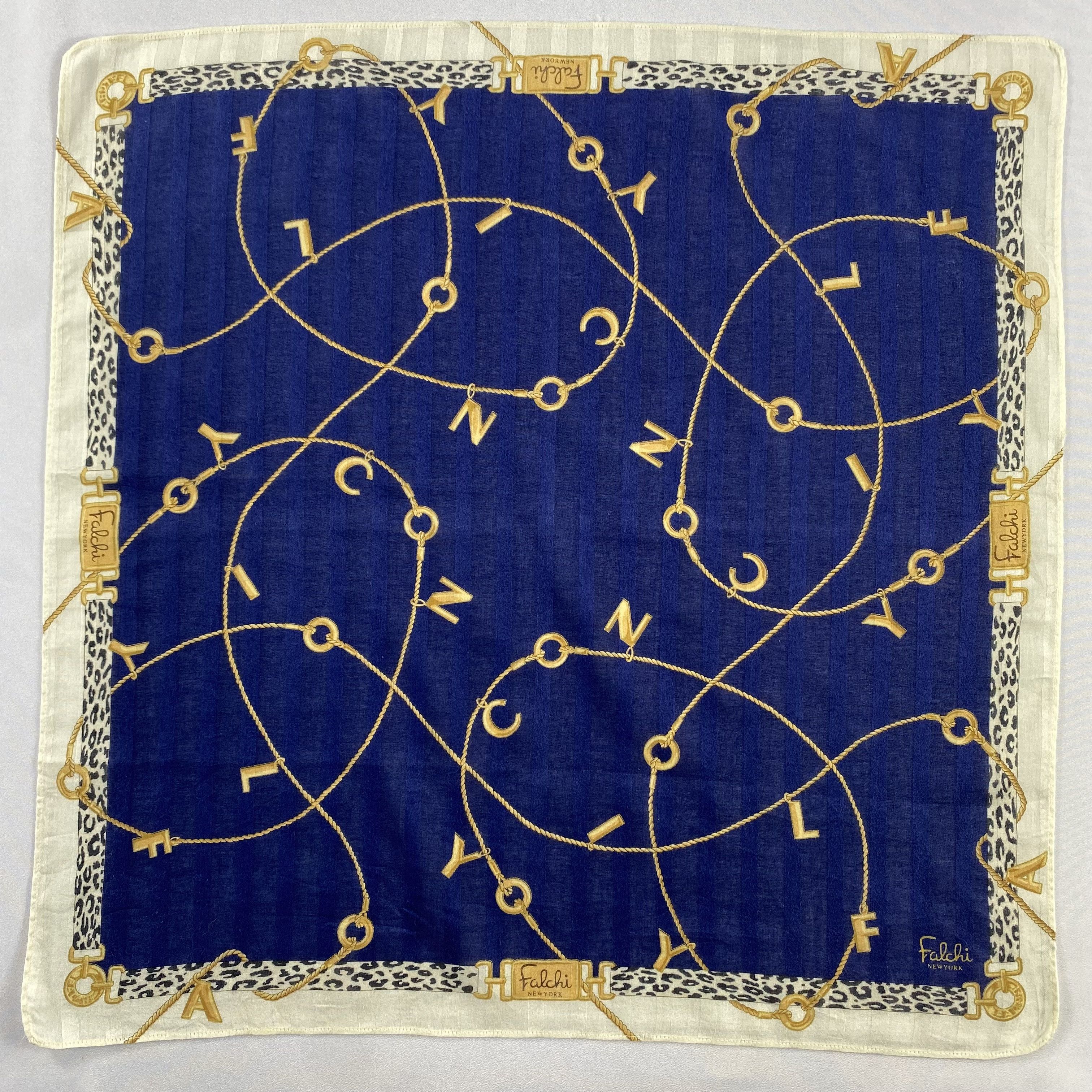 Japanese Brand × Vintage Falchi Handkerchief / Neckerchief / Bandana-P540 Size ONE SIZE - 1 Thumbnail