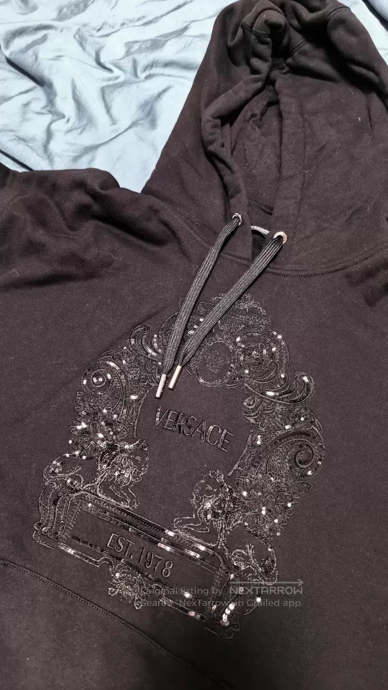Versace Versace Black hooded sweatshirt Size US L / EU 52-54 / 3 - 2 Thumbnail
