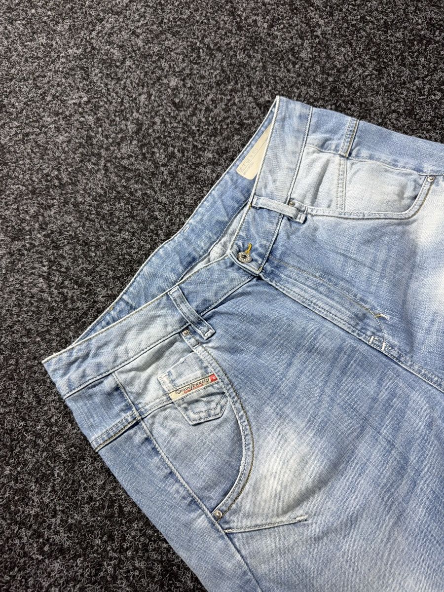 Diesel Luxury 00s Diesel Fayza Relaxed Tapered Rock Punk Jeans Y2K Size 29" - 7 Thumbnail