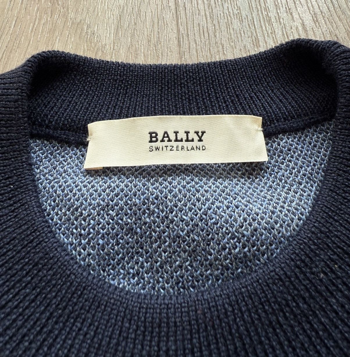 Bally Bally Switzerland Navy Blue Wool Sweater Size US L / EU 52-54 / 3 - 8 Thumbnail