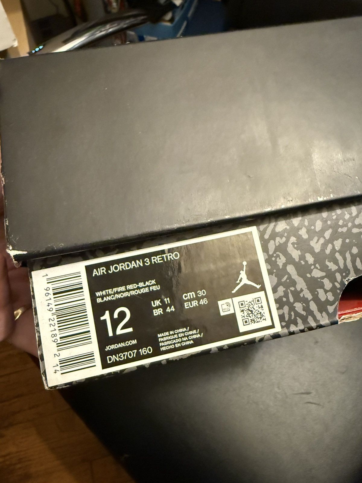 Jordan Brand Fire red 3s size 12 Size US 12 / EU 45 - 15 Thumbnail