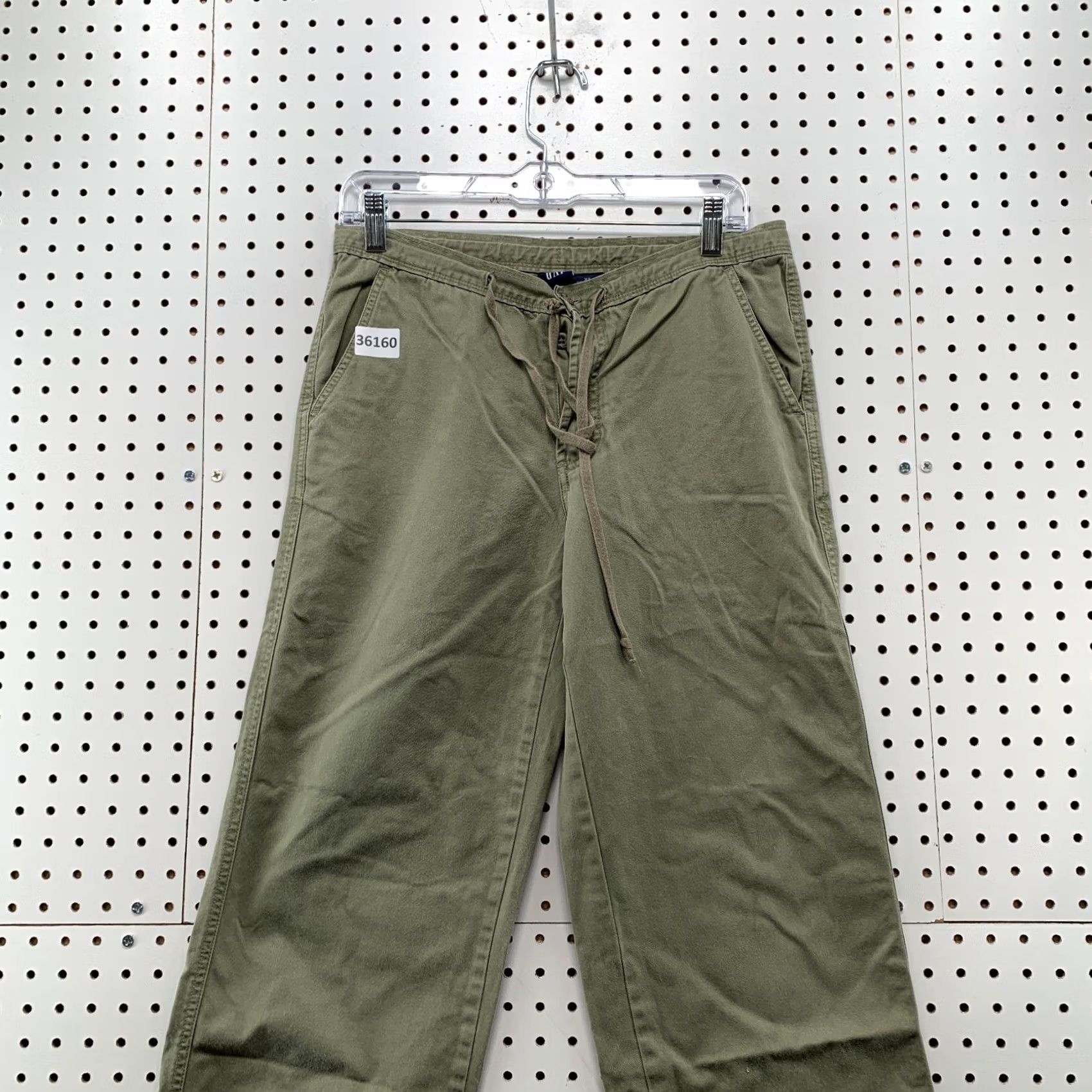 Gap Vintage Gap Drawstring Chino Pants Mens XS Tan Khaki Straight 31x27.5 Size US 27 - 2 Thumbnail